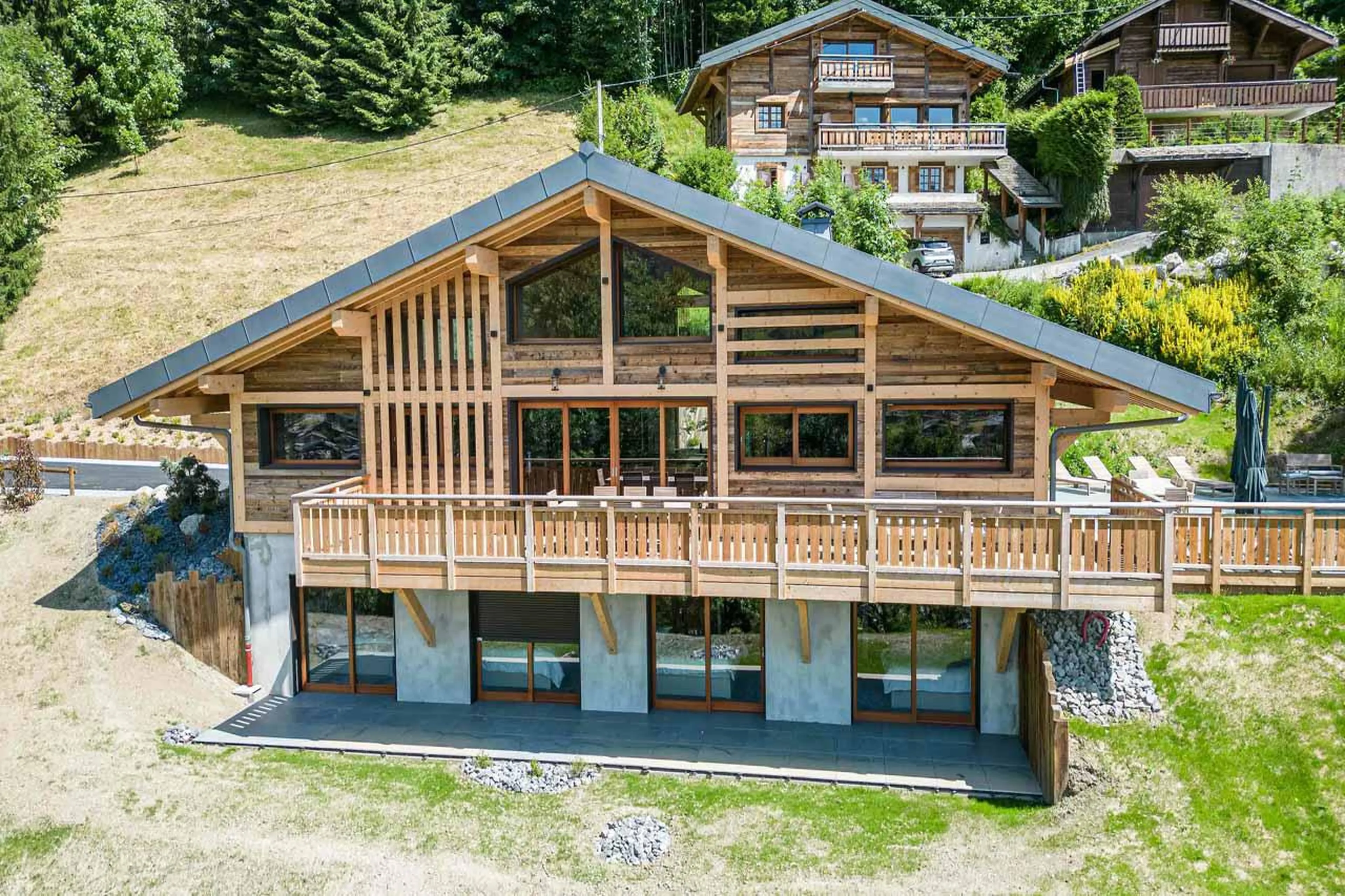 Exterior of Chalet R Family in Megeve