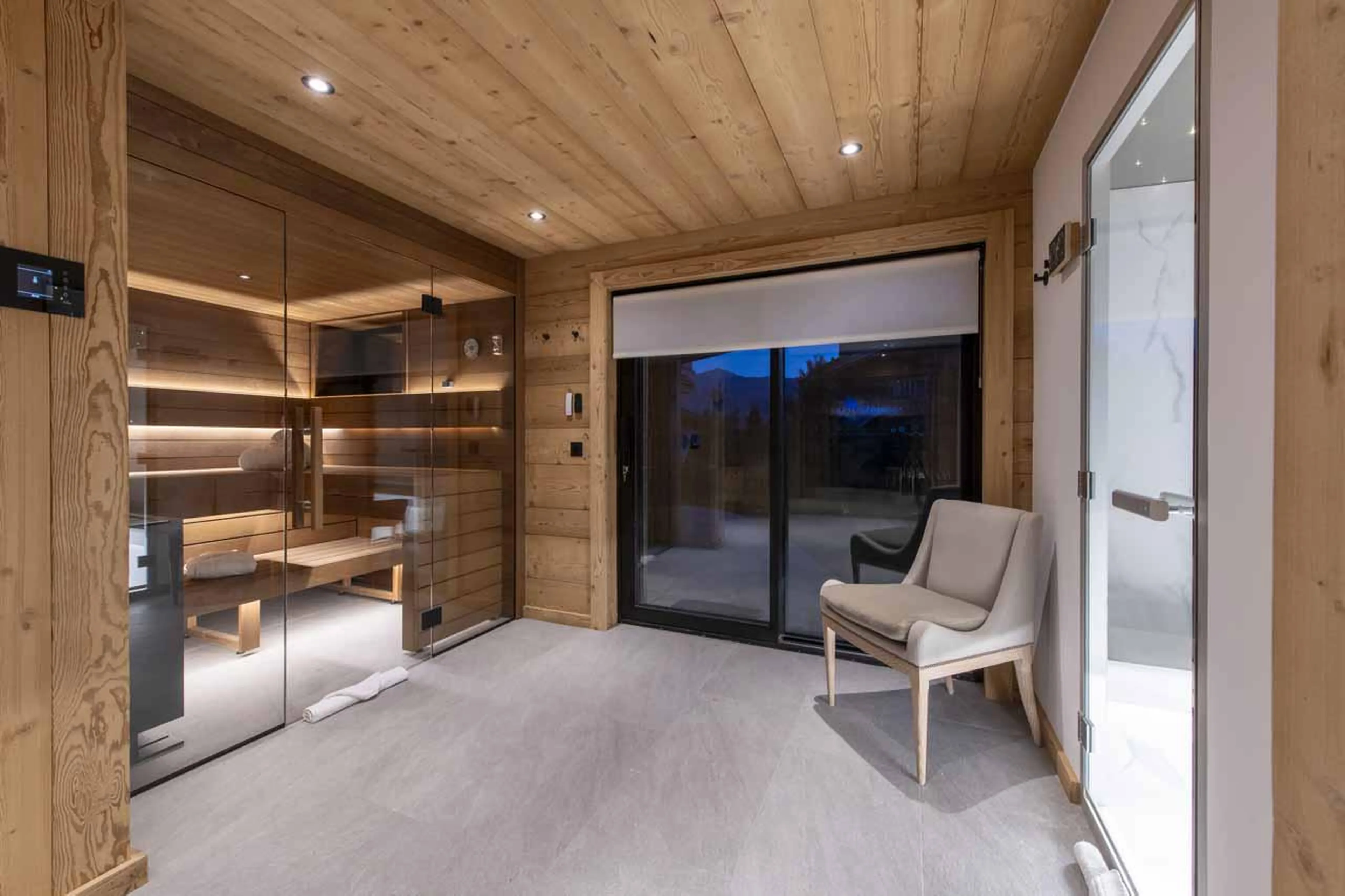 Relaxation area in Chalet Ranch, Verbier