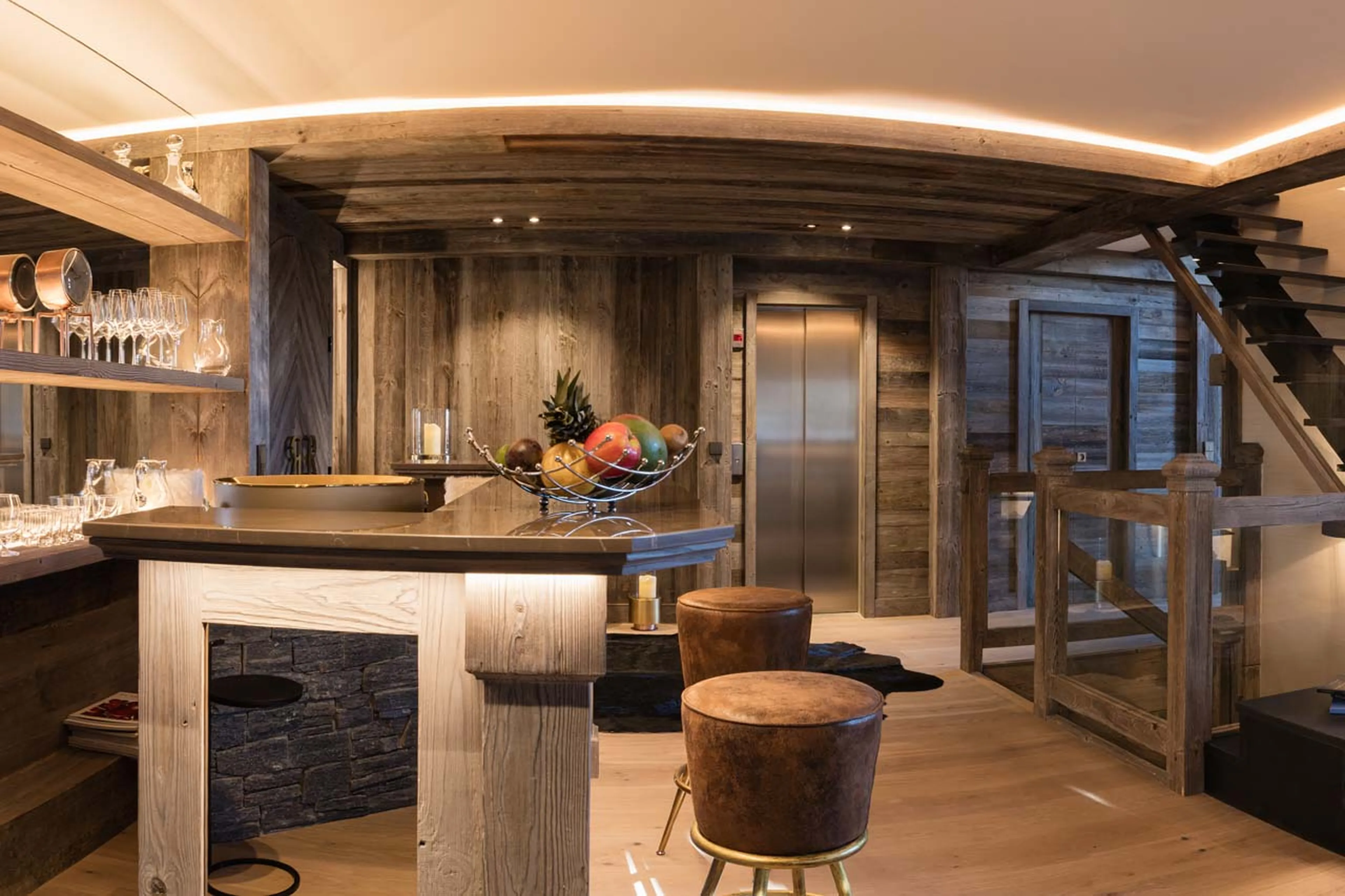 Bar at Chalet Razzie in Courchevel 1850