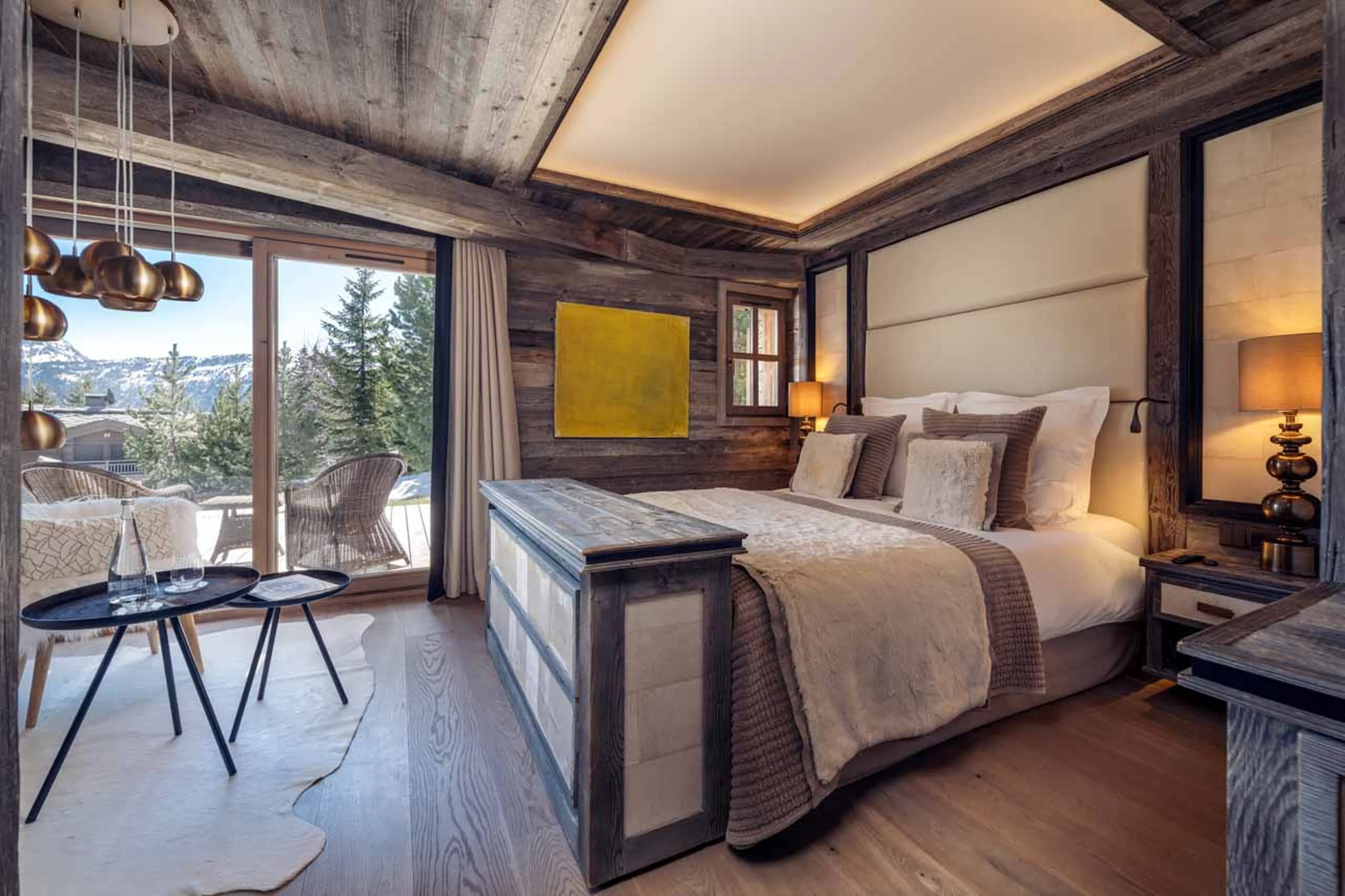 Bedroom three at Chalet Razzie in Courchevel 1850