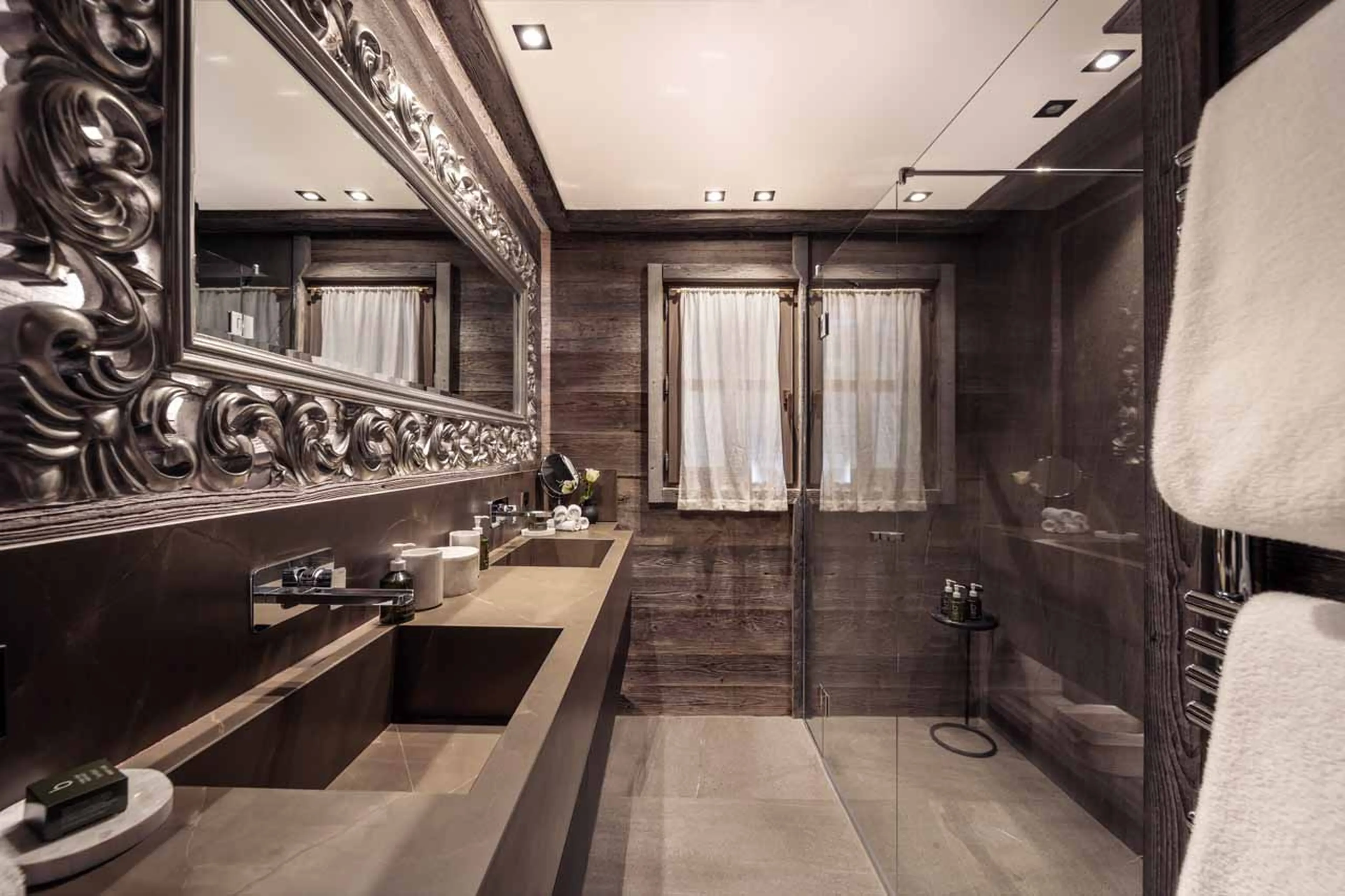 Shower room five at Chalet Razzie in Courchevel 1850