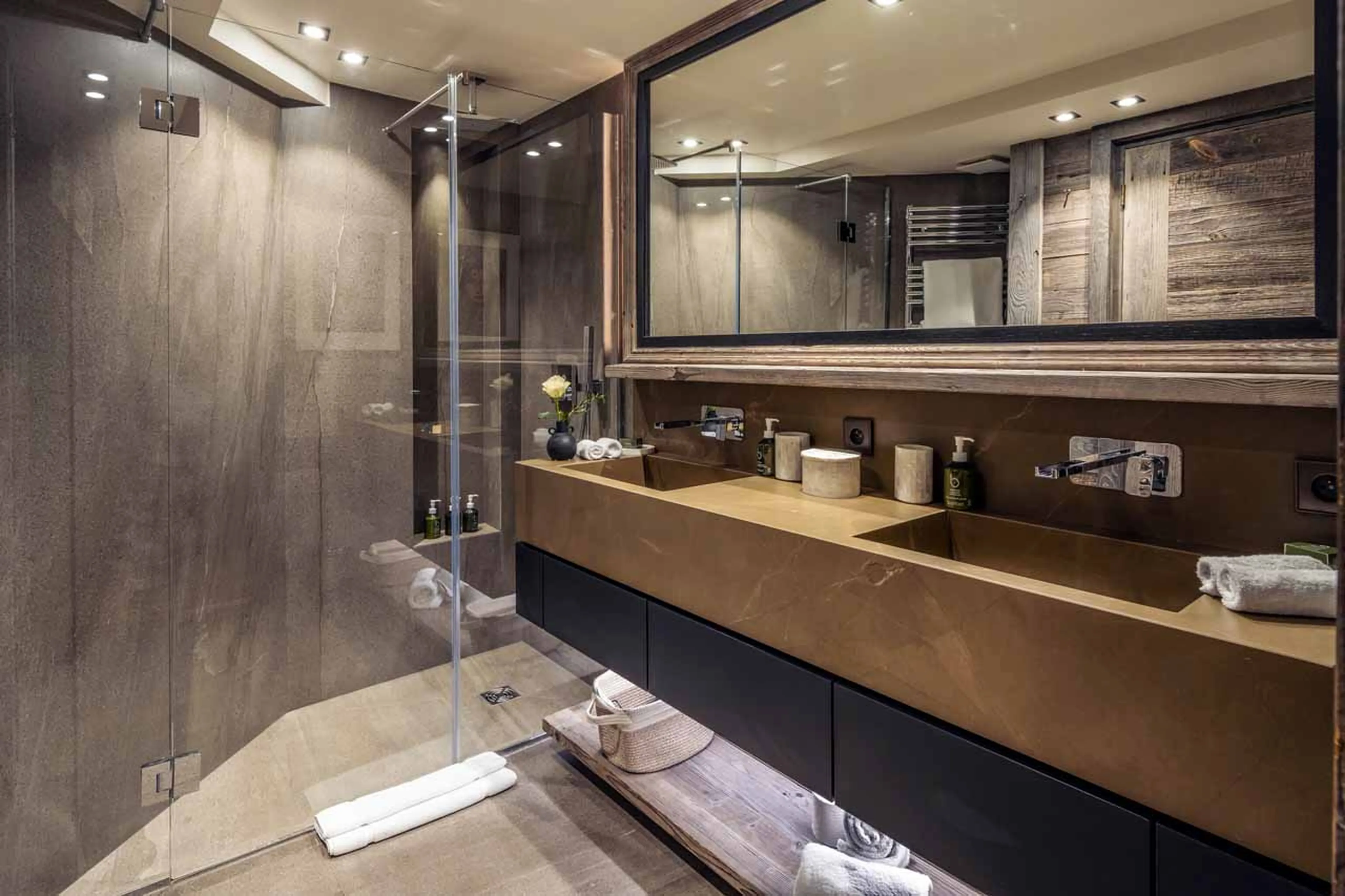 Bathroom at Chalet Razzie in Courchevel 1850