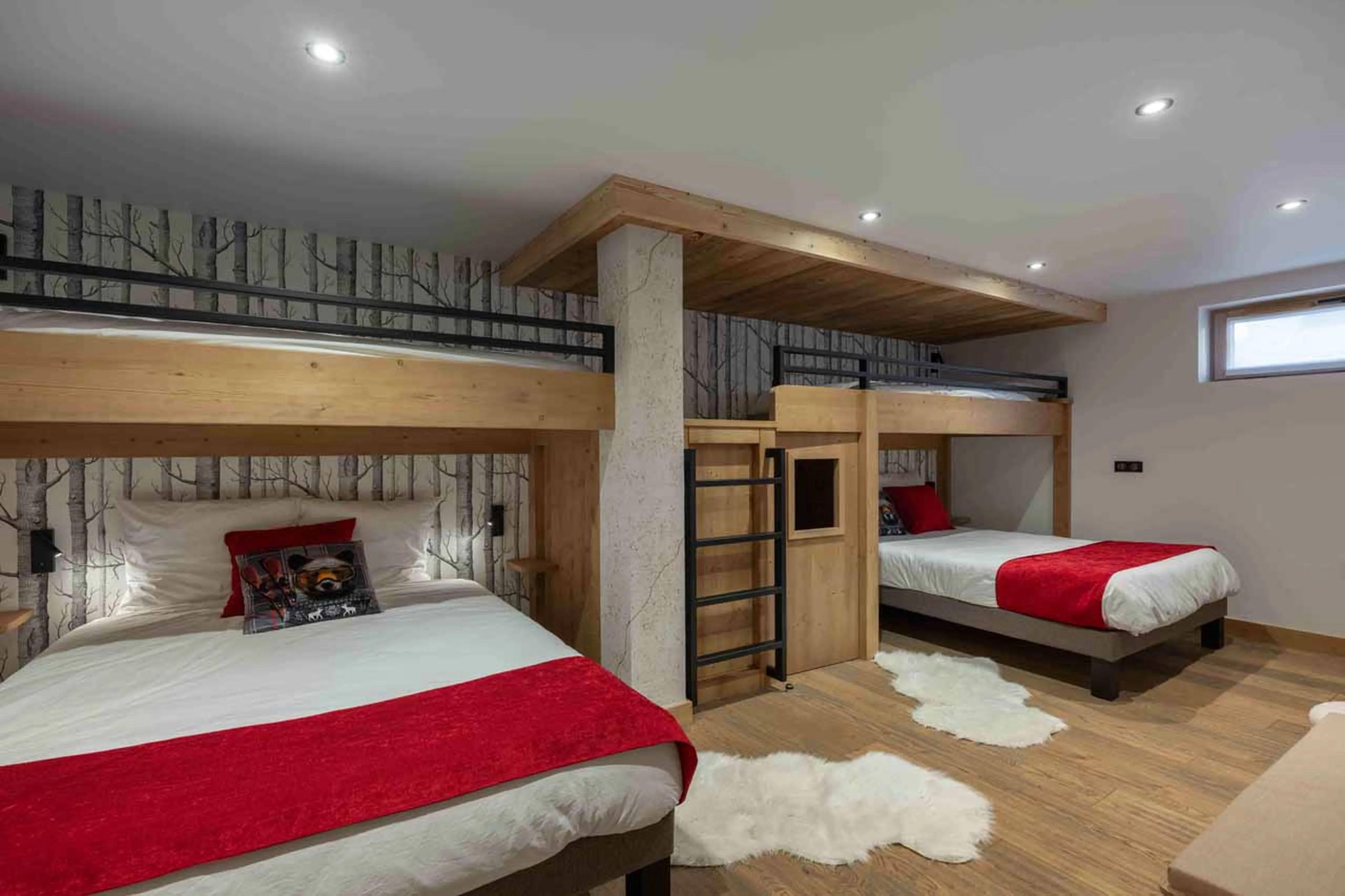 Bedroom 5 at Chalet Reve de Marmotte in Meribel