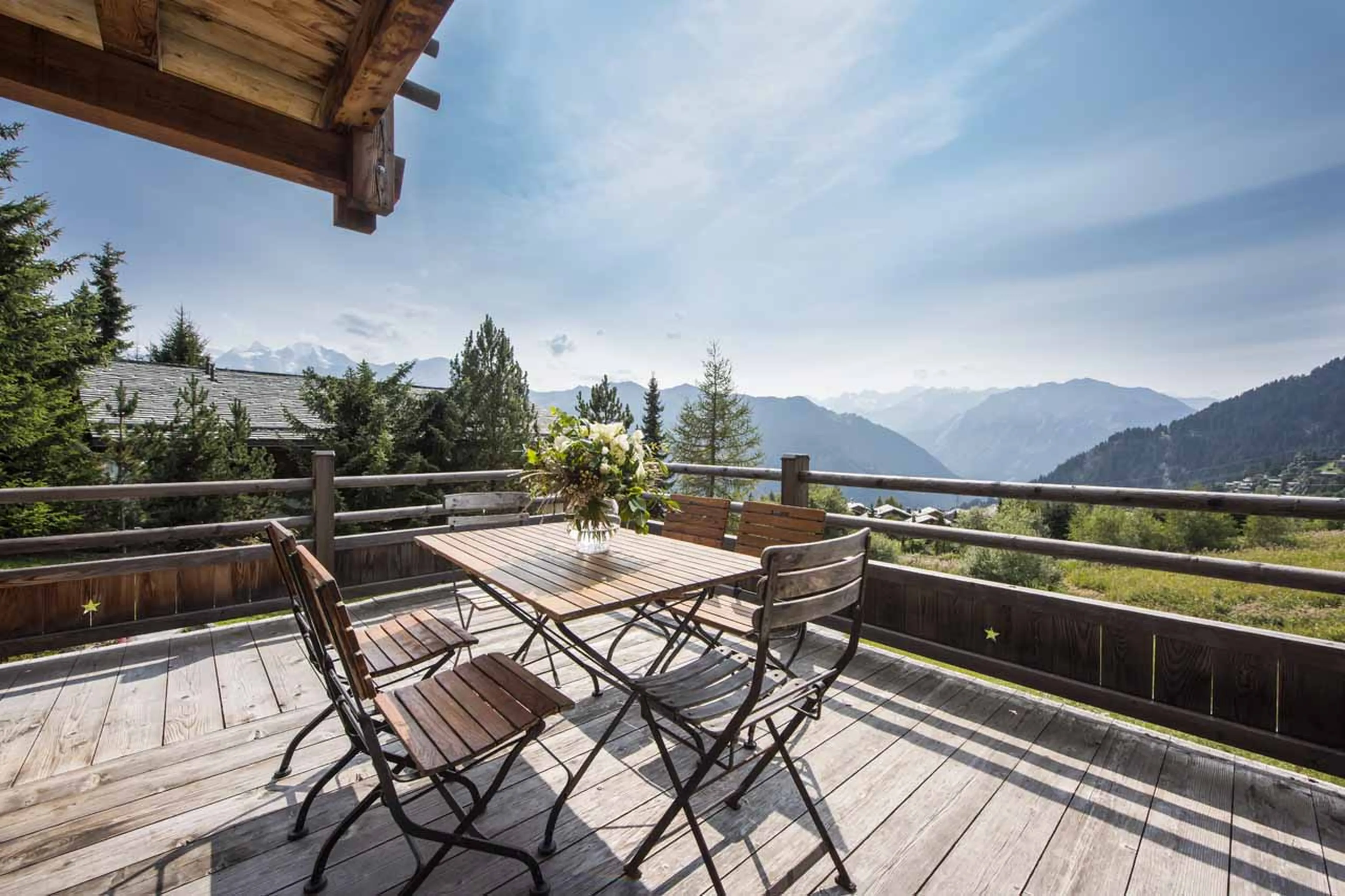 Balcony at Chalet Rock in Verbier