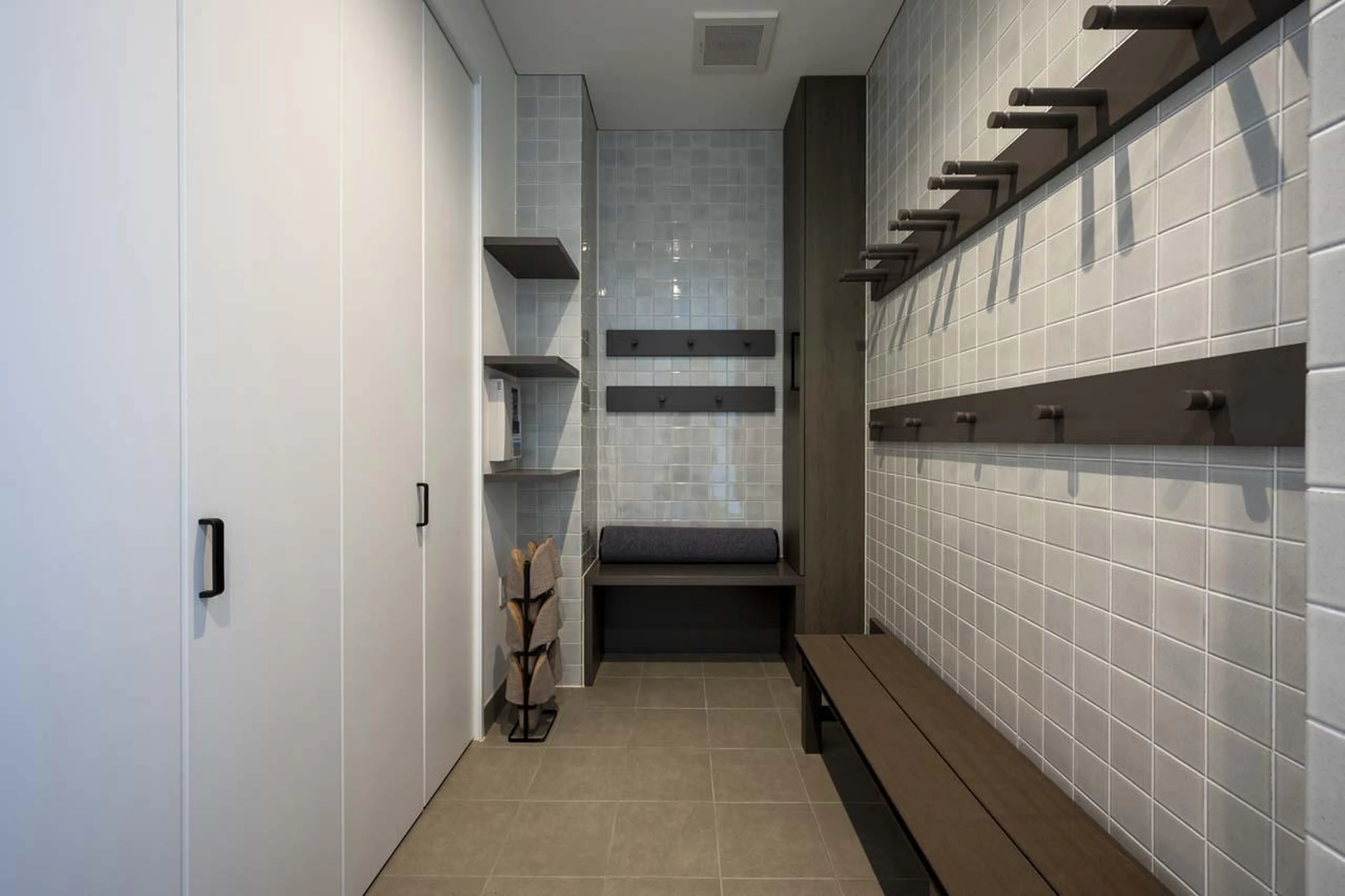 Ski room at Chalet Ryoun in Niseko