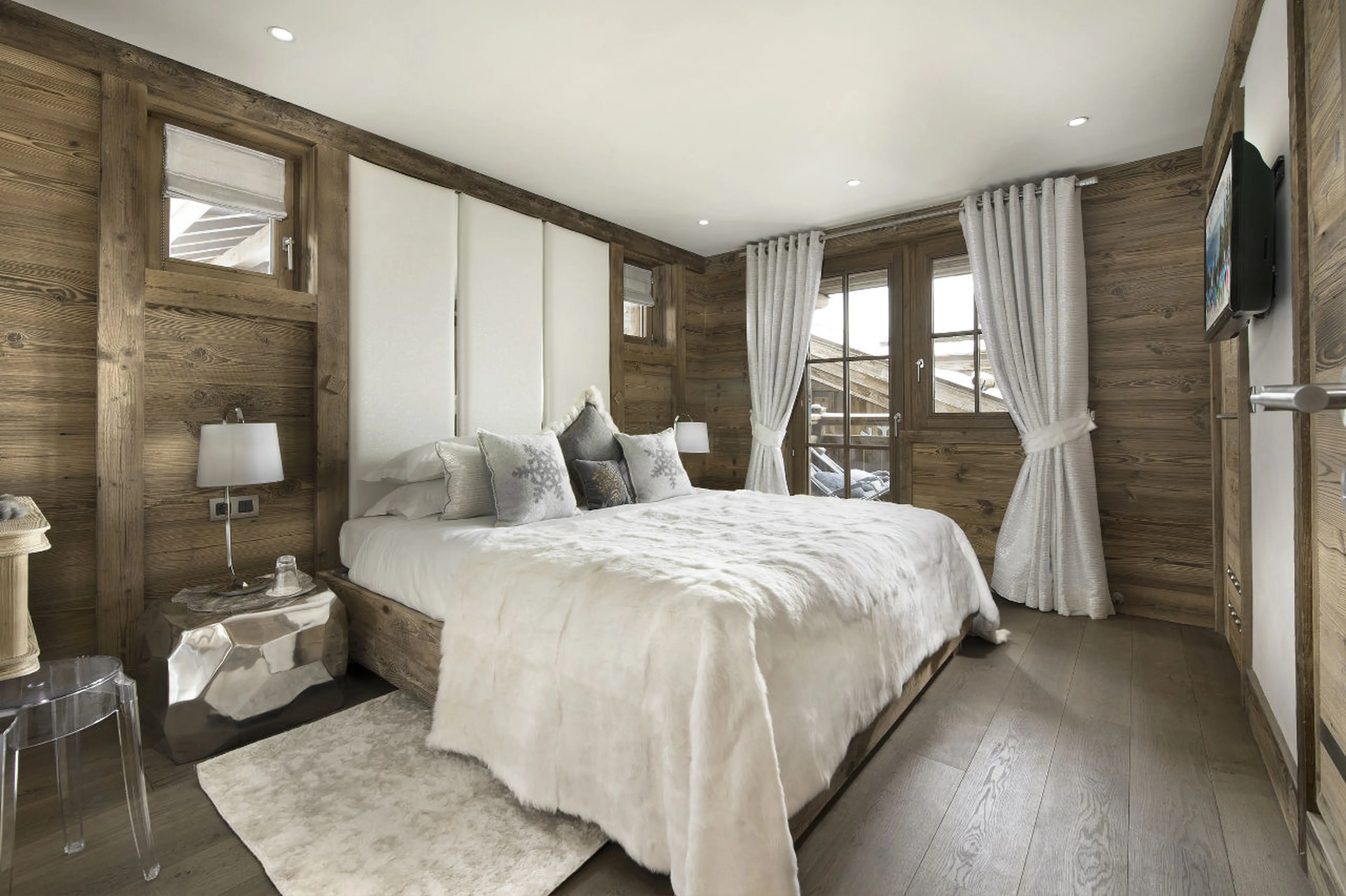 Bedroom two at Chalet S in Courchevel 1550