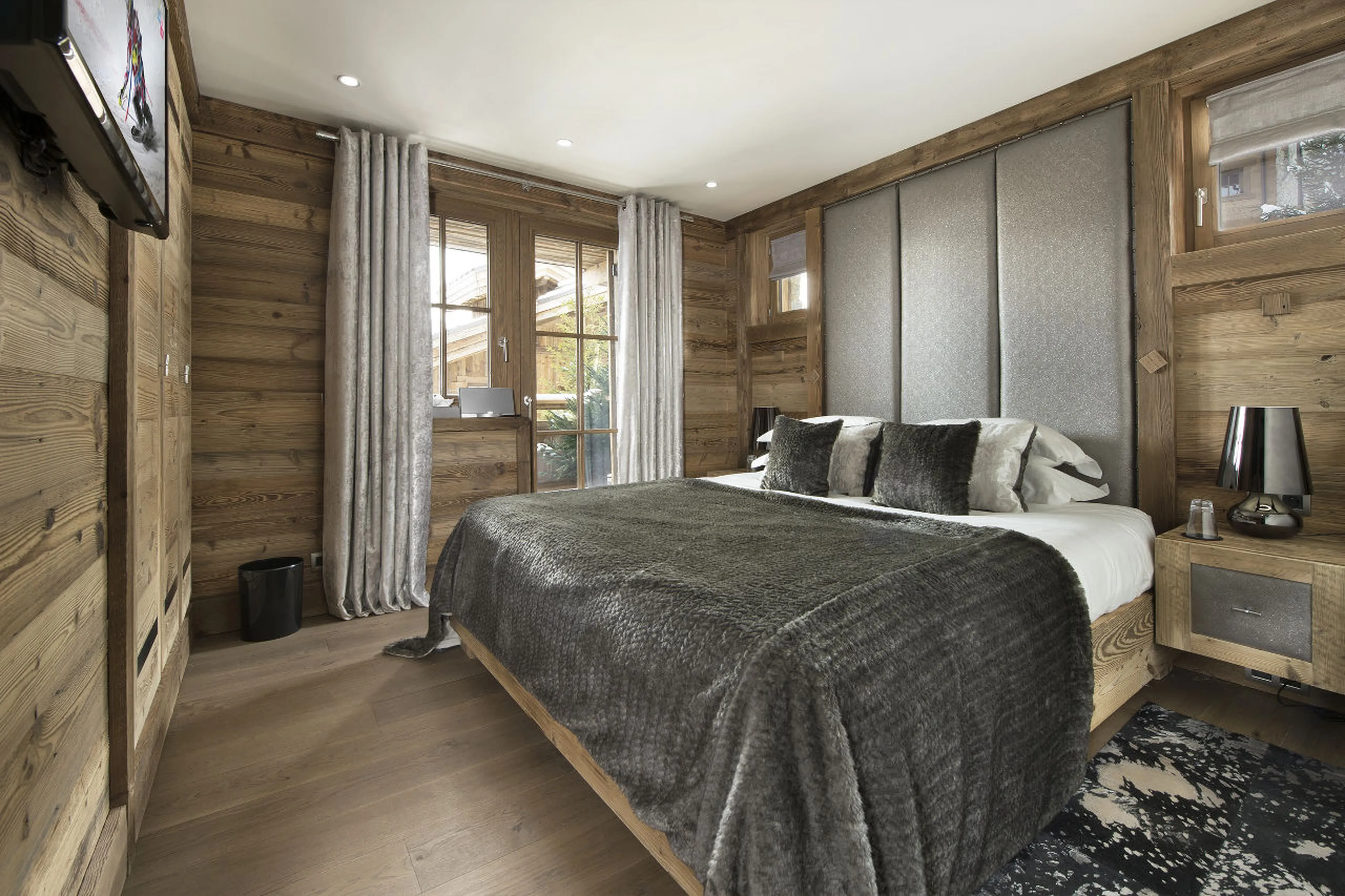Bedroom three at Chalet S in Courchevel 1550