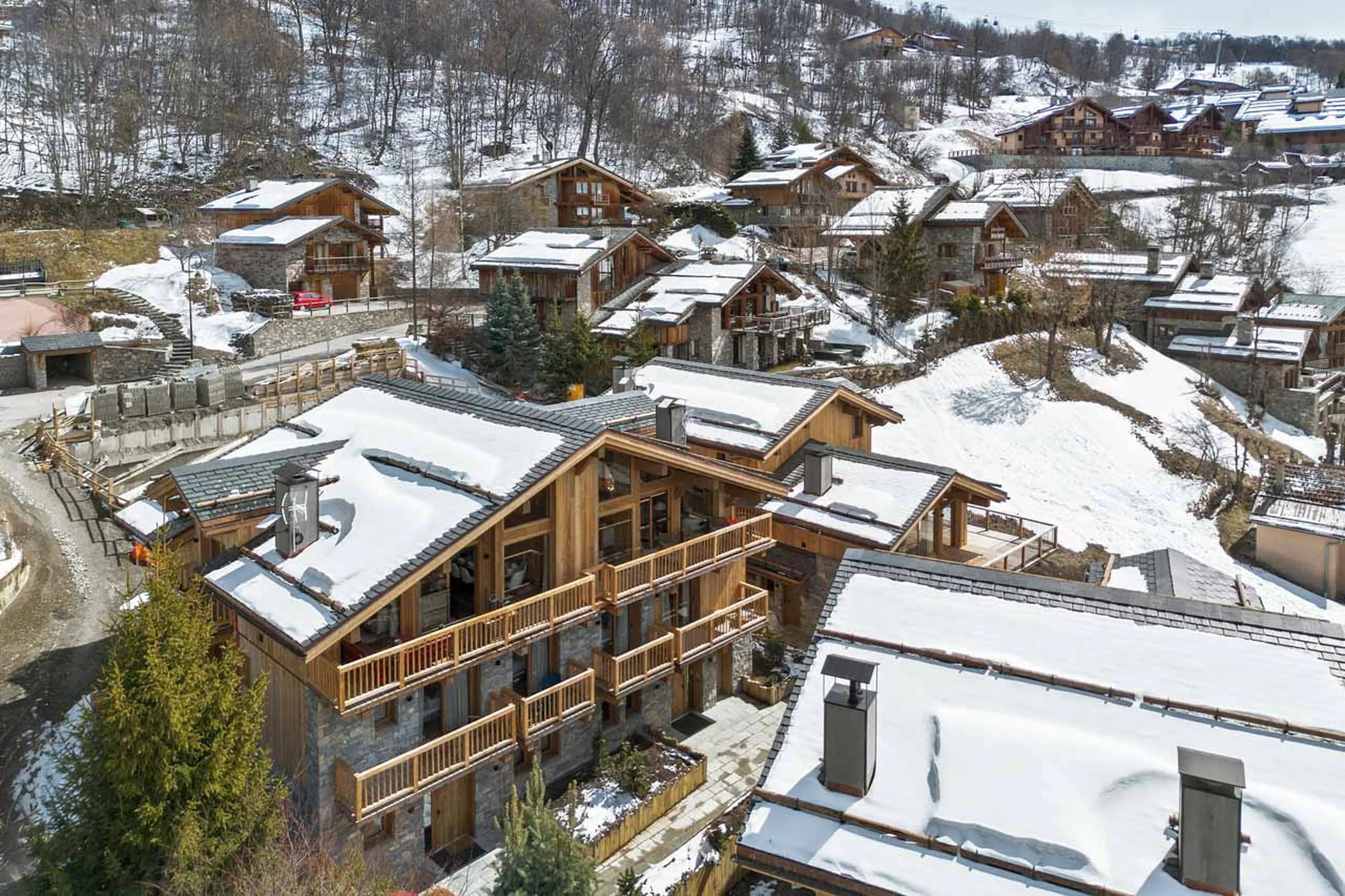 Exterior at Chalet Sable Blanc in Saint Martin de Belleville