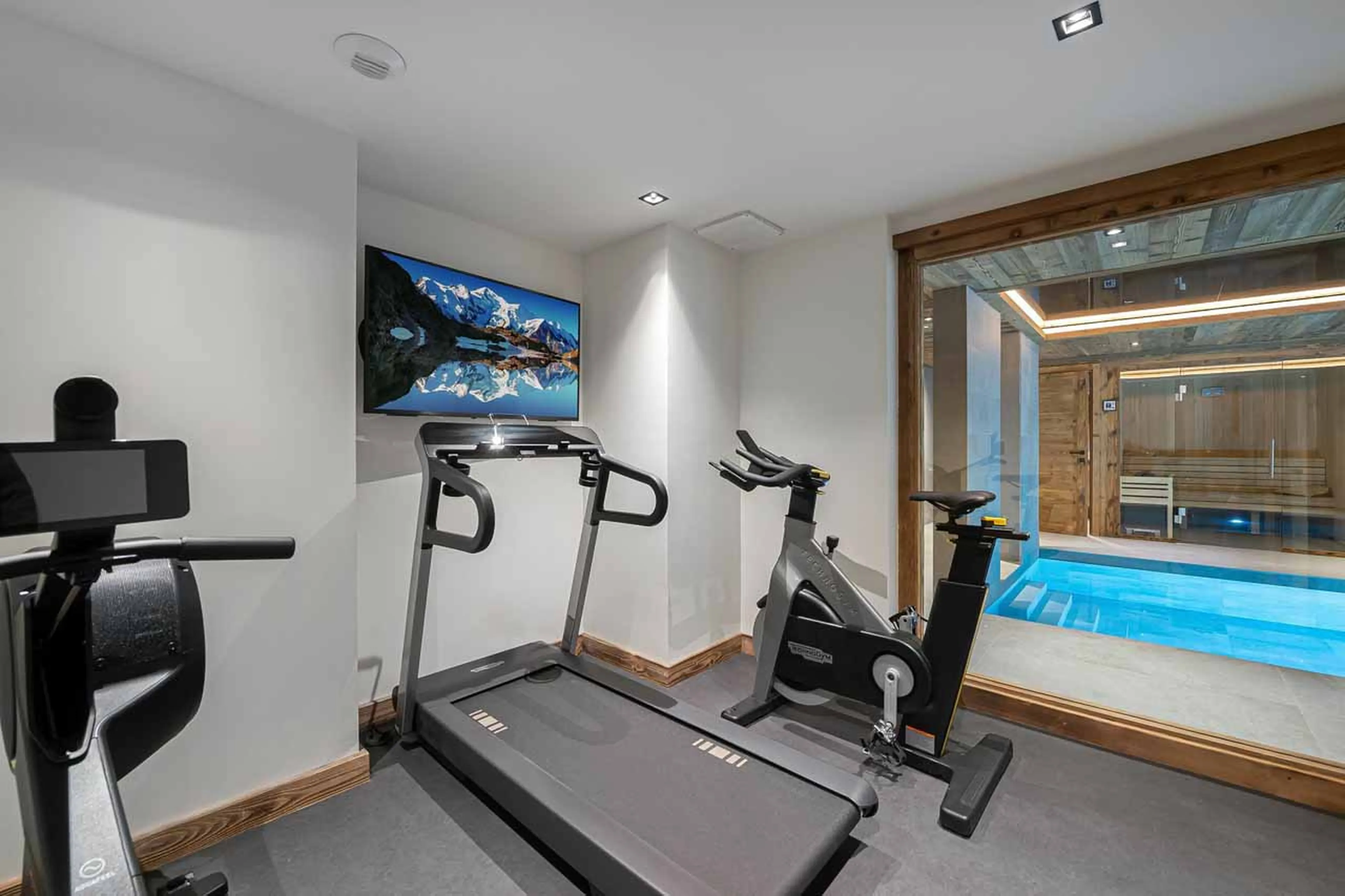 Fitness room at Chalet San Pietro in Courchevel 1850