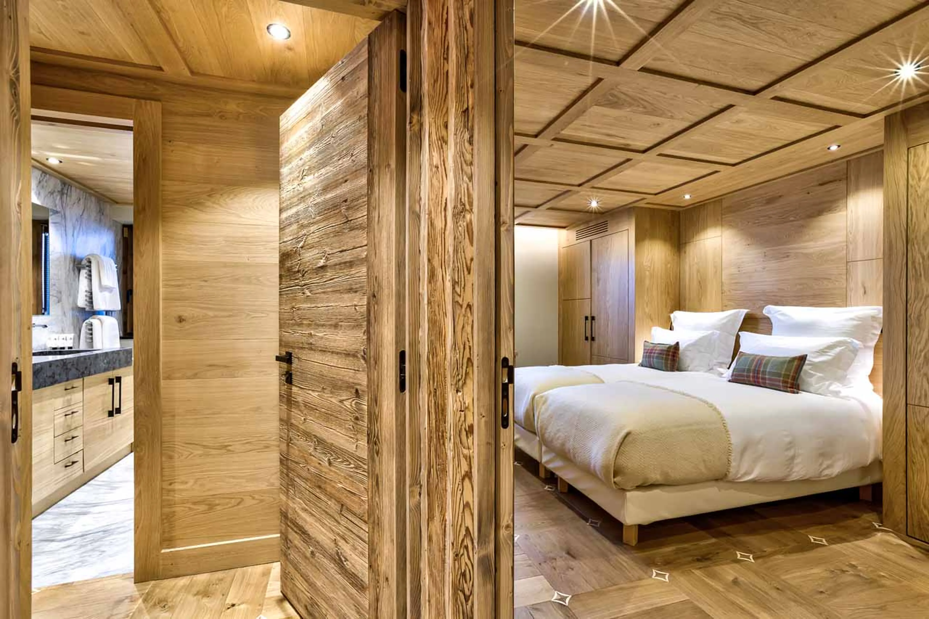 Bedroom four at Chalet Saphir in Chamonix
