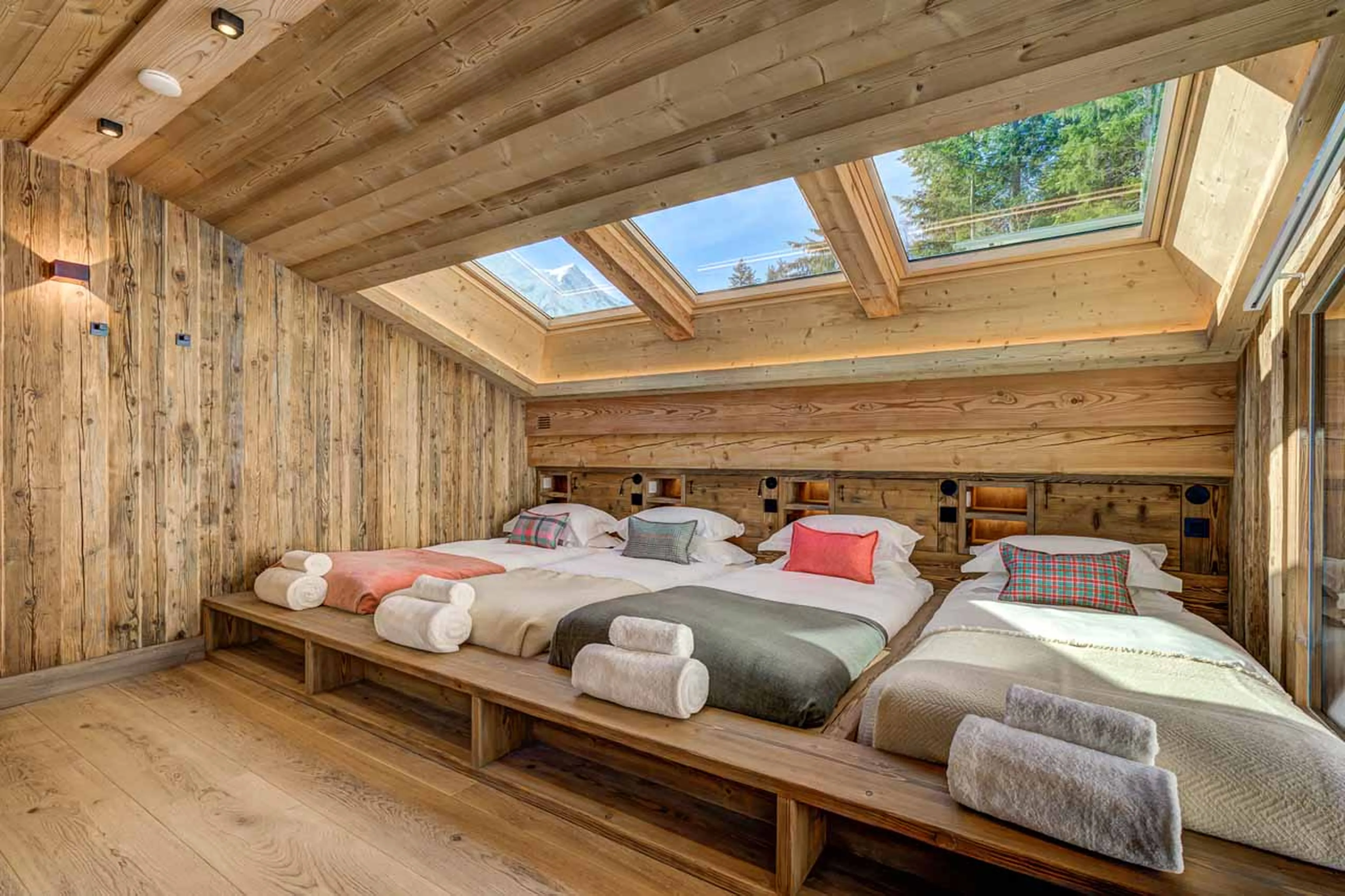 Bedroom five at Chalet Saphir in Chamonix