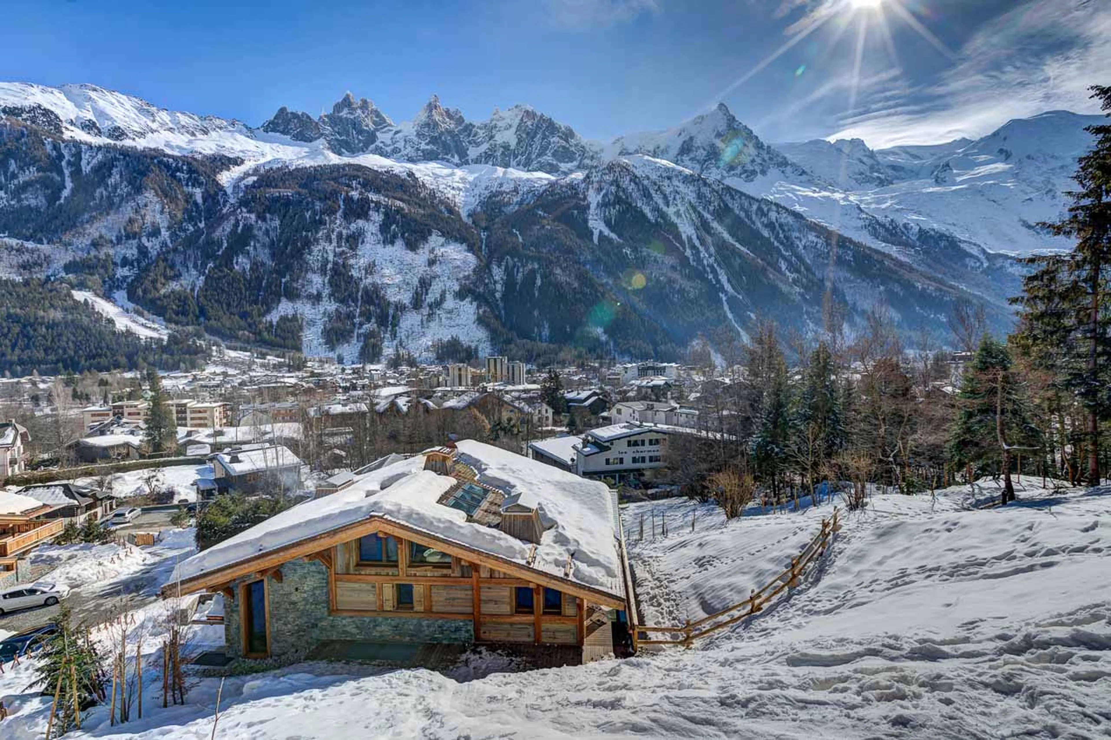 Outstanding views from Chalet Saphir in Chamonix