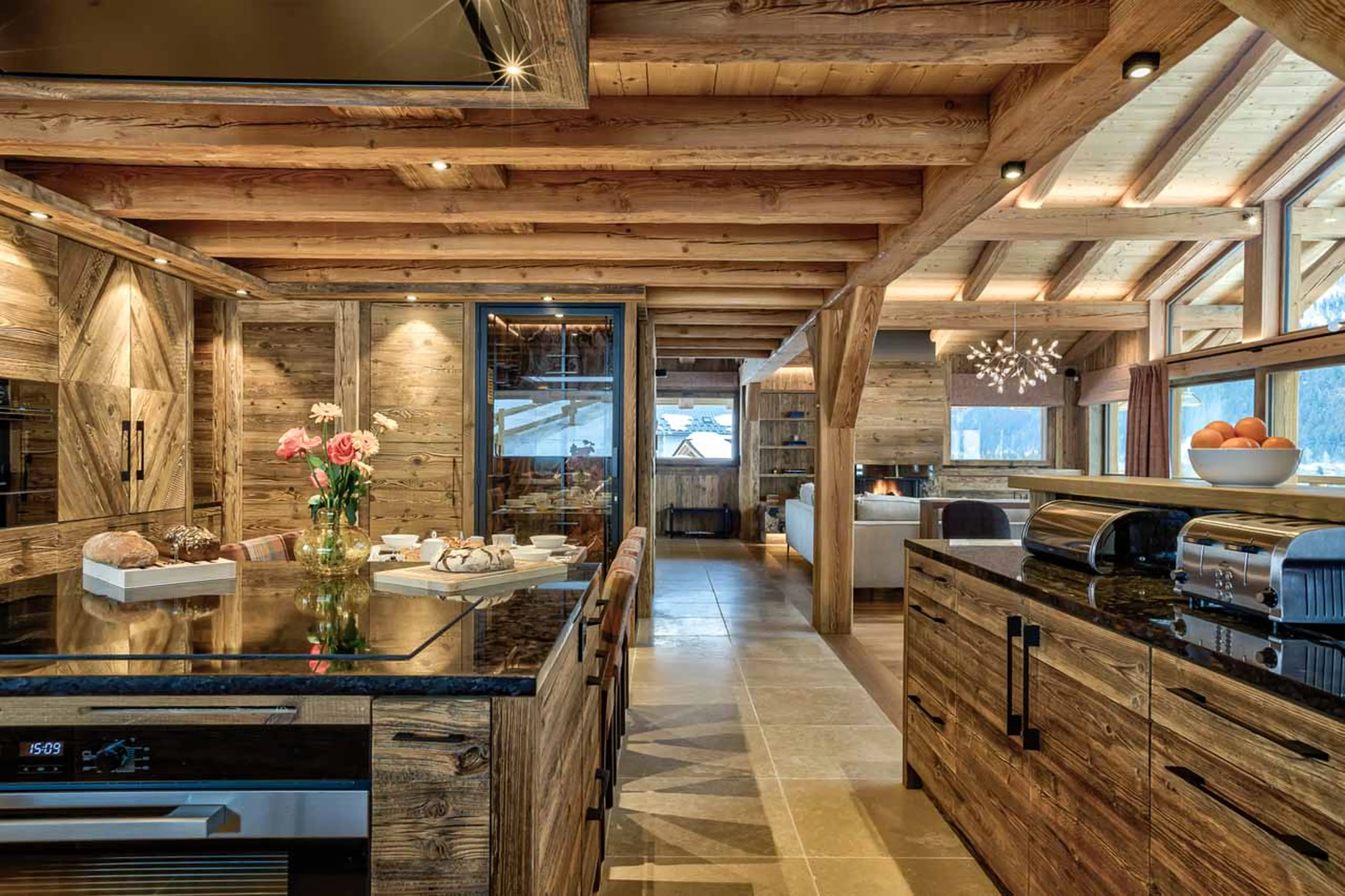 Kitchen equipment at Chalet Saphir in Chamonix