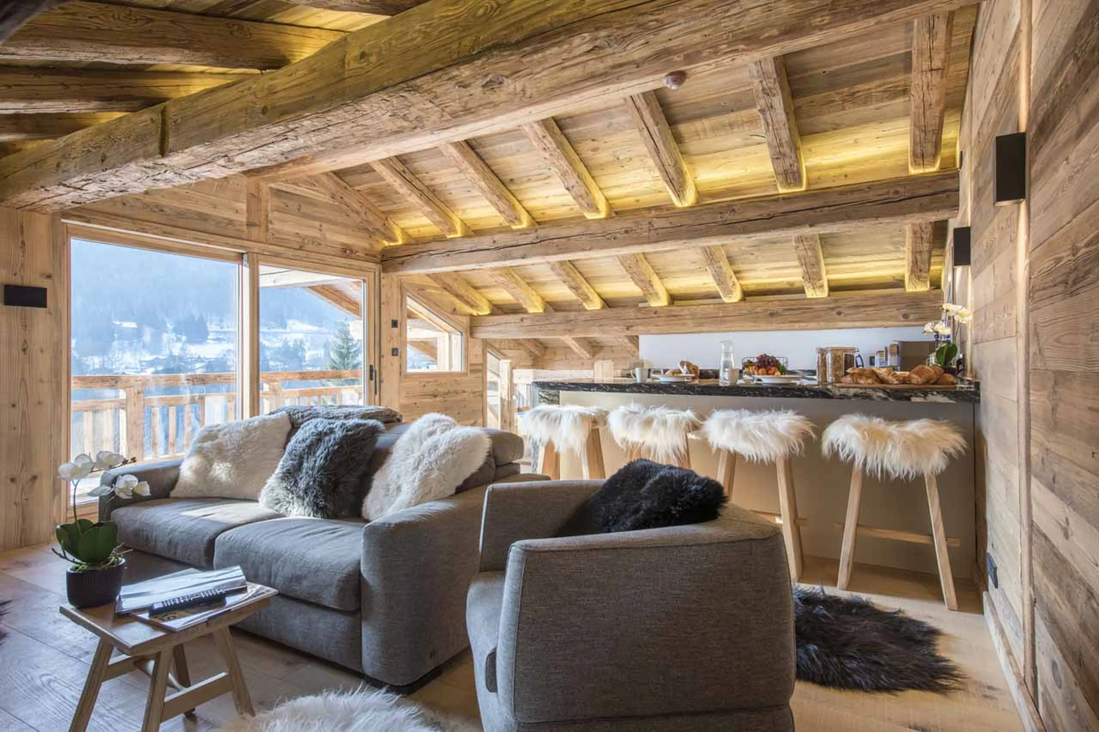 Little Gem living area in Morzine