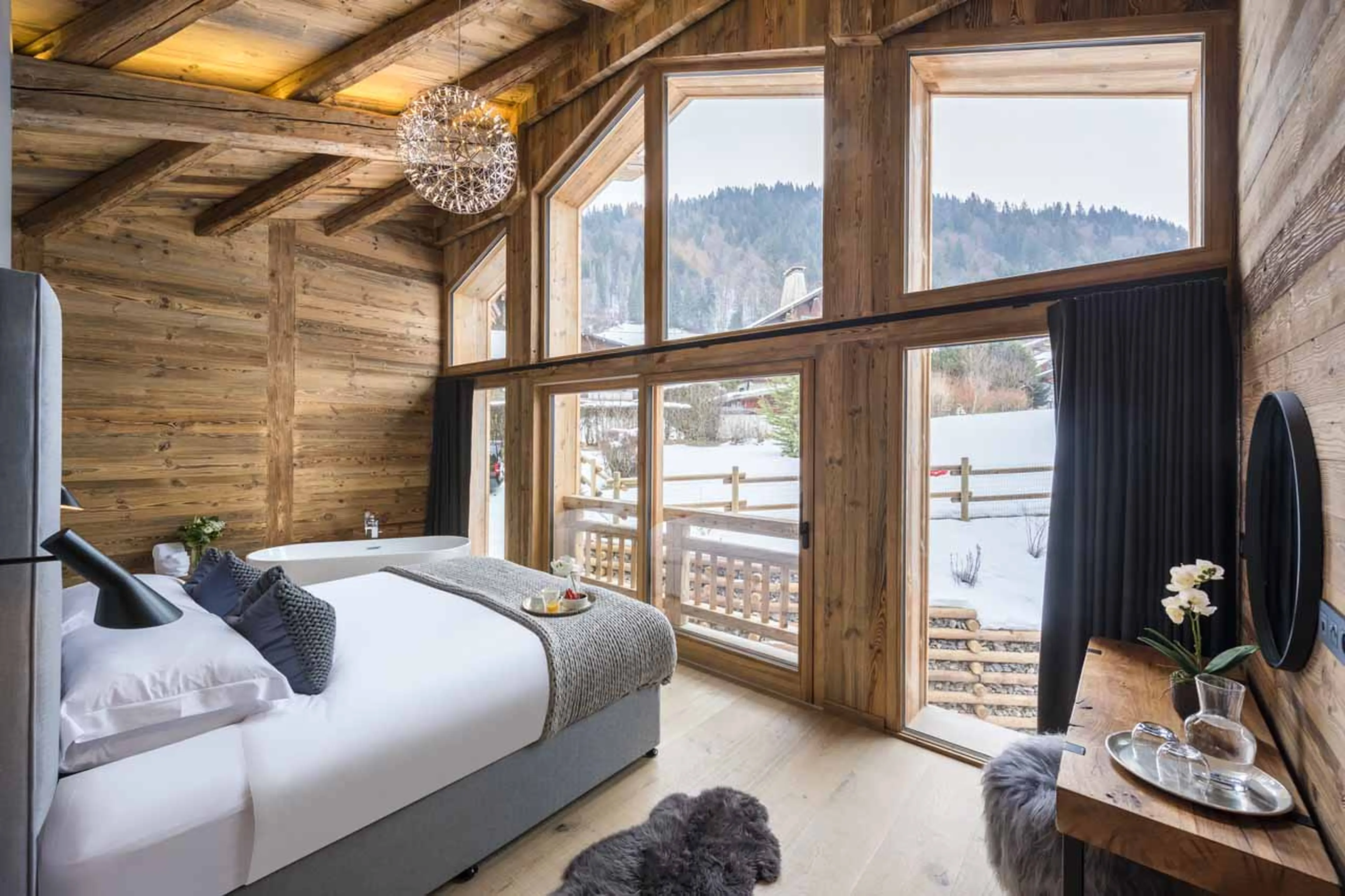 Views from bedroom one at Chalet Sapphire in Morzine