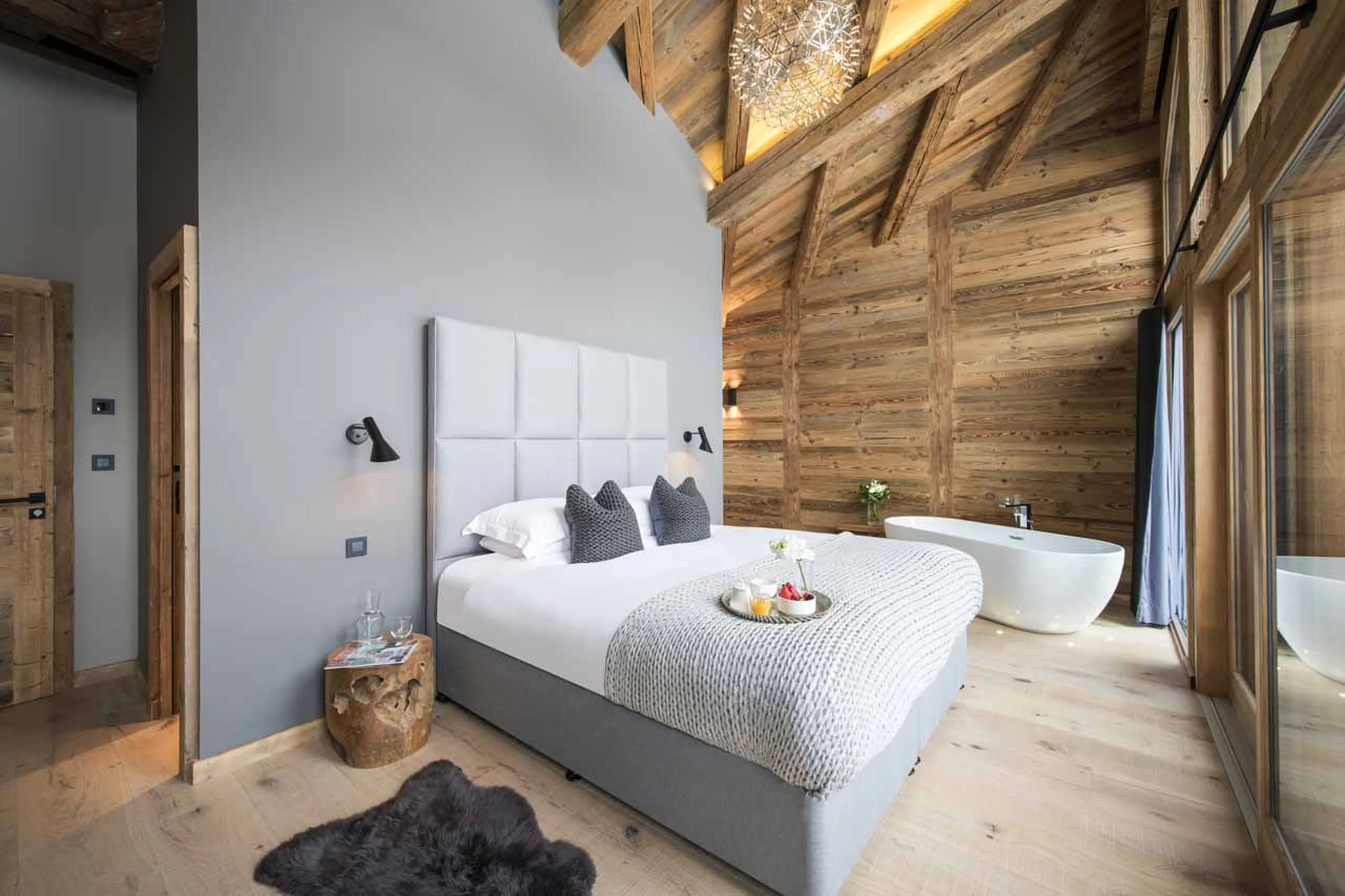 Bedroom one at Chalet Sapphire in Morzine