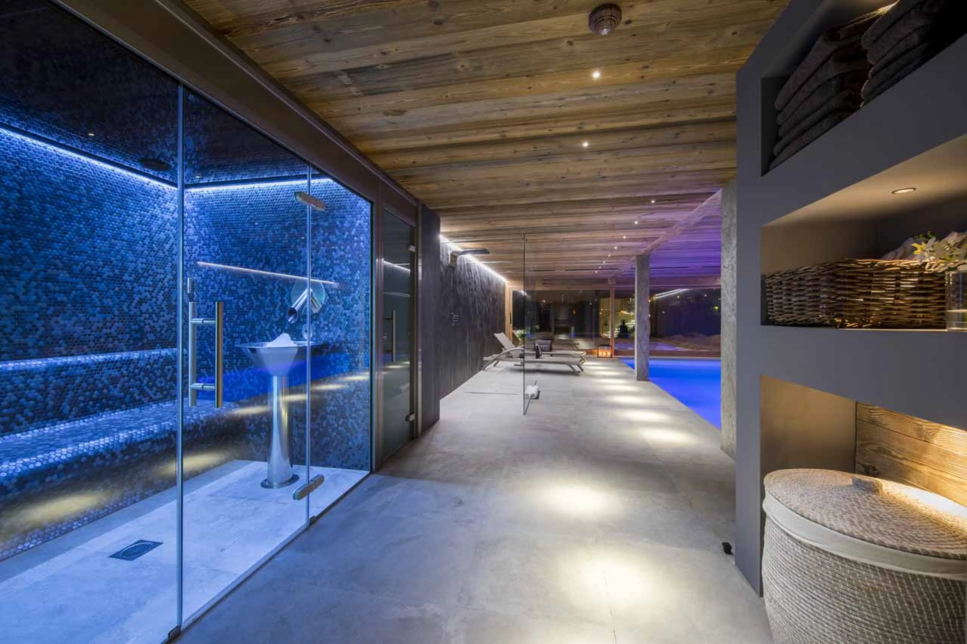 Spa area at Chalet Sapphire in Morzine