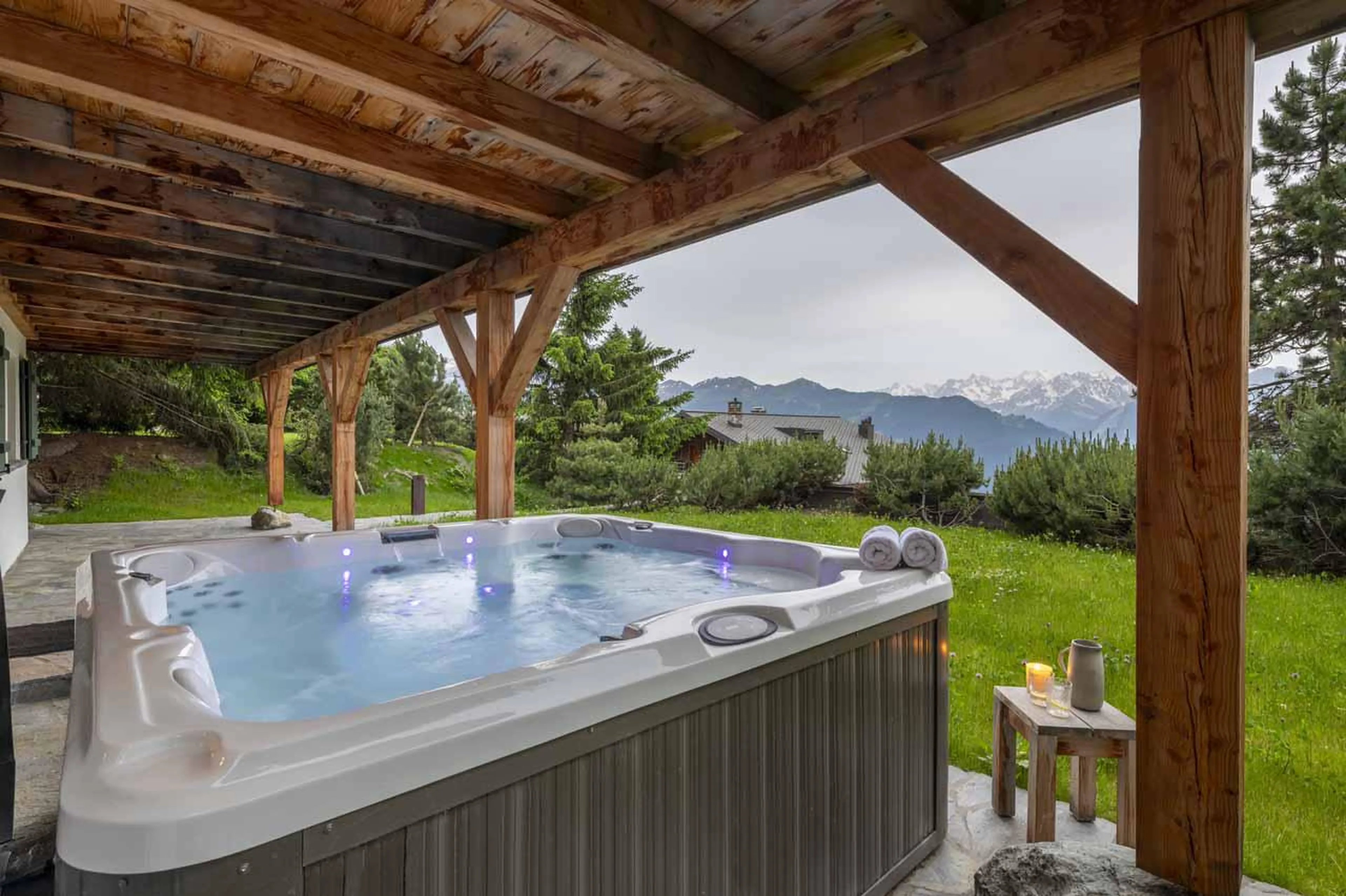 Hot tub, Chalet Scandinavia, Verbier, Switzerland