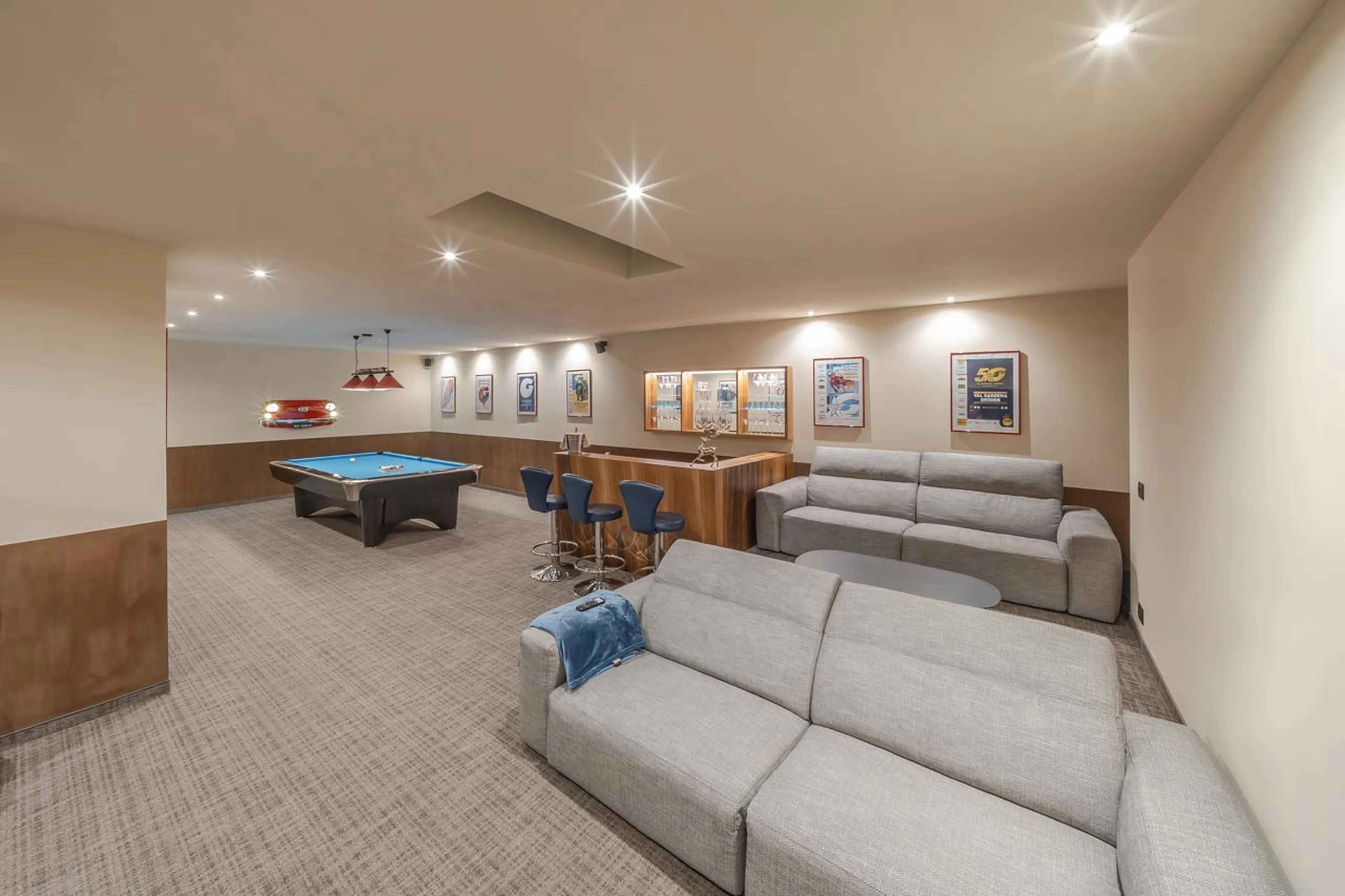 Entertainment room at Chalet Sellaronda in Val Gardena