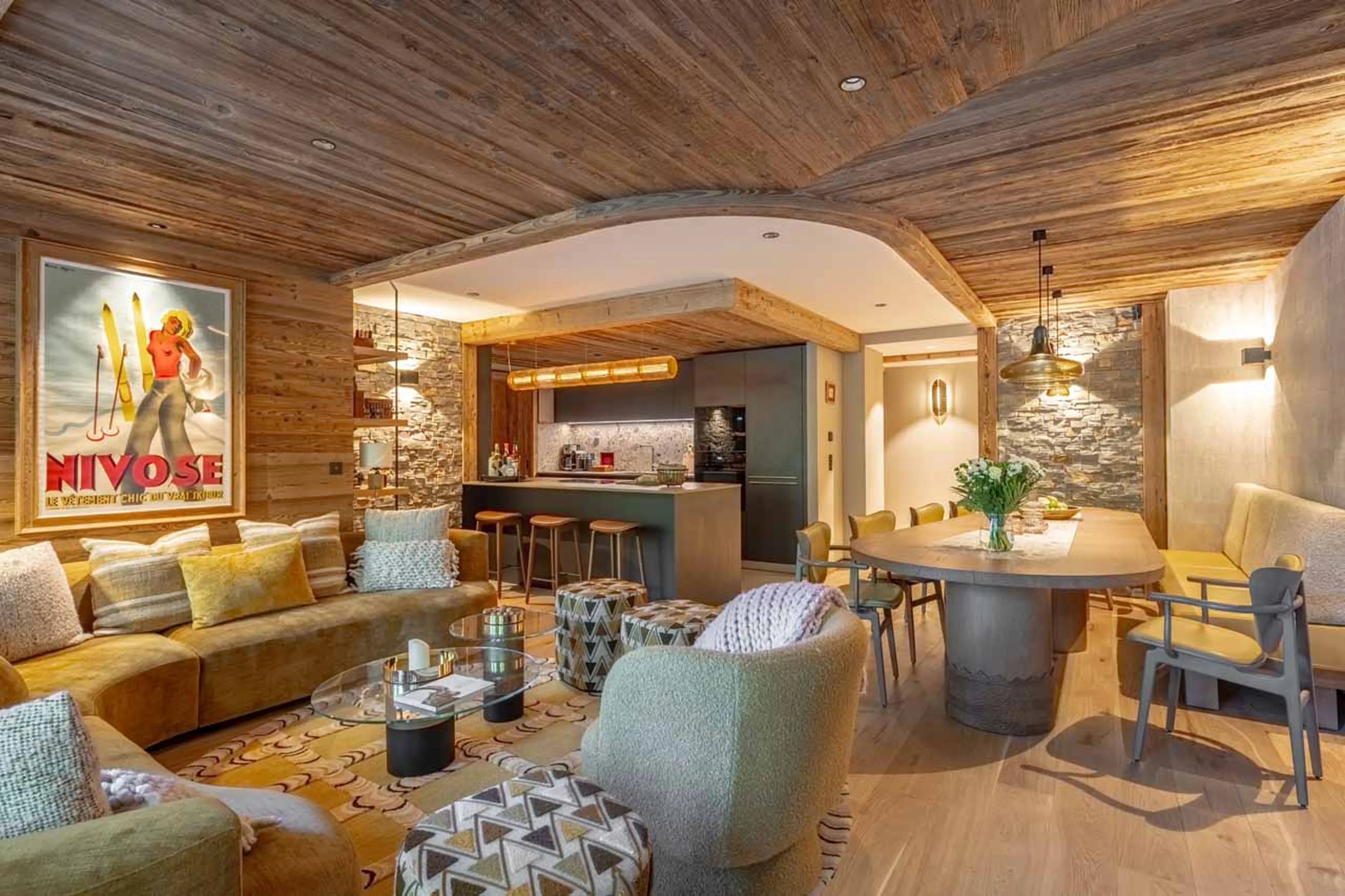 Living area at Apartment Serene in Meribel