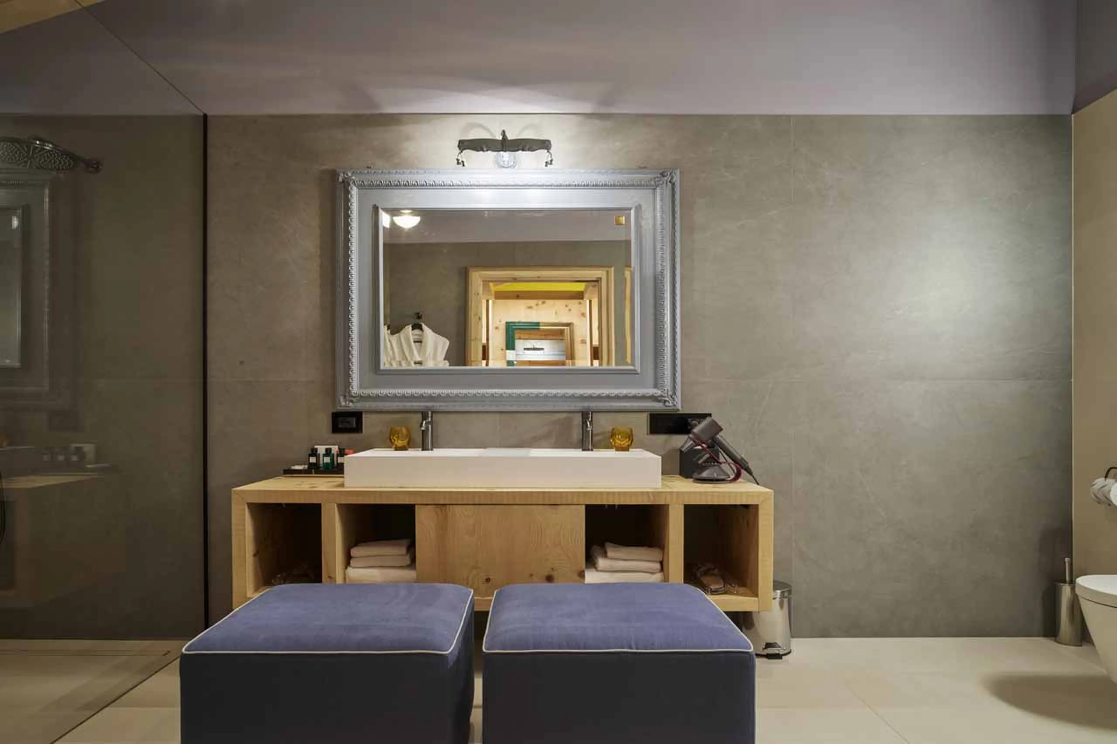 Shower room at Chalet Serge in Cortina