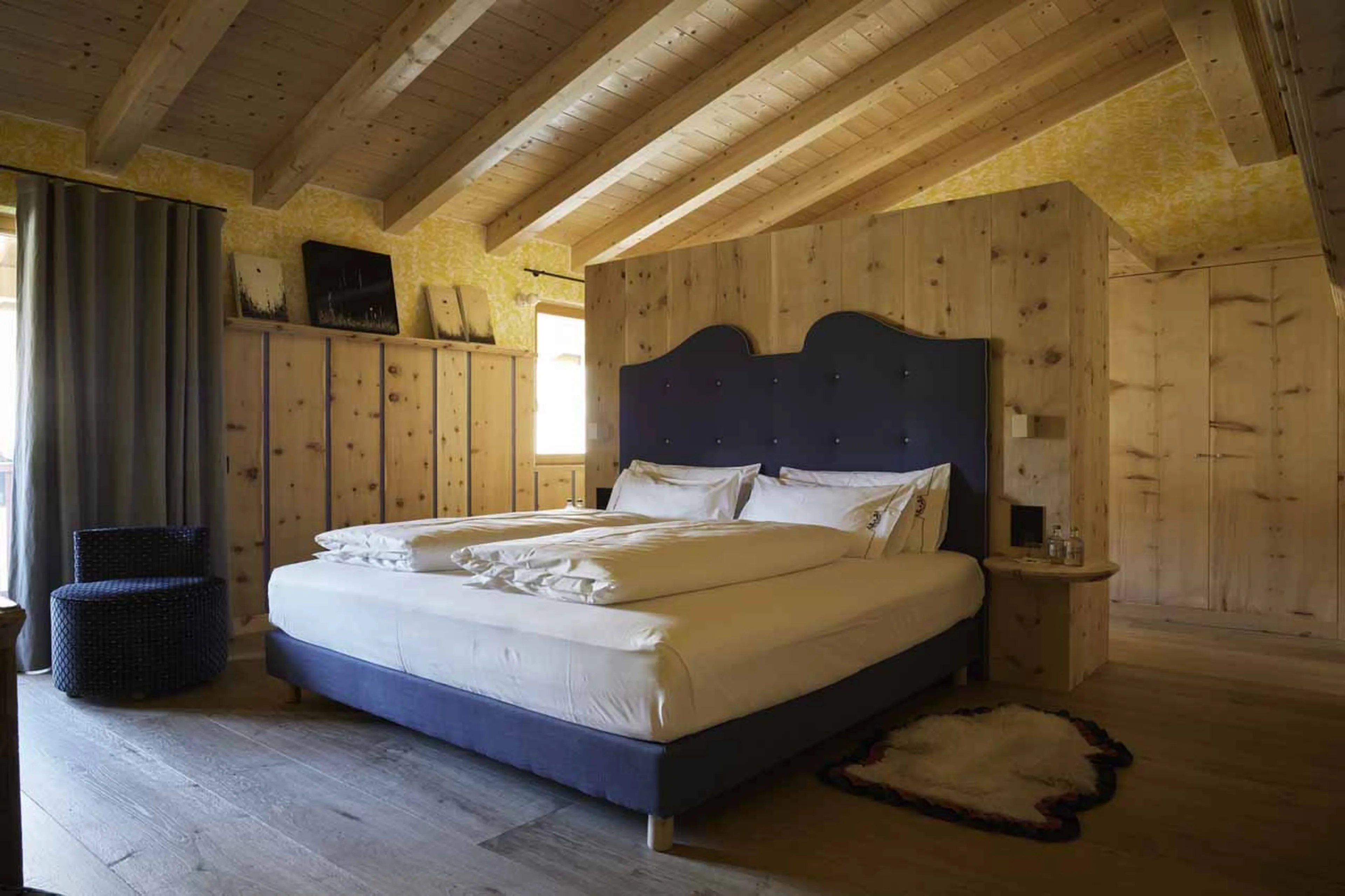 Bedroom one at Chalet Serge in Cortina