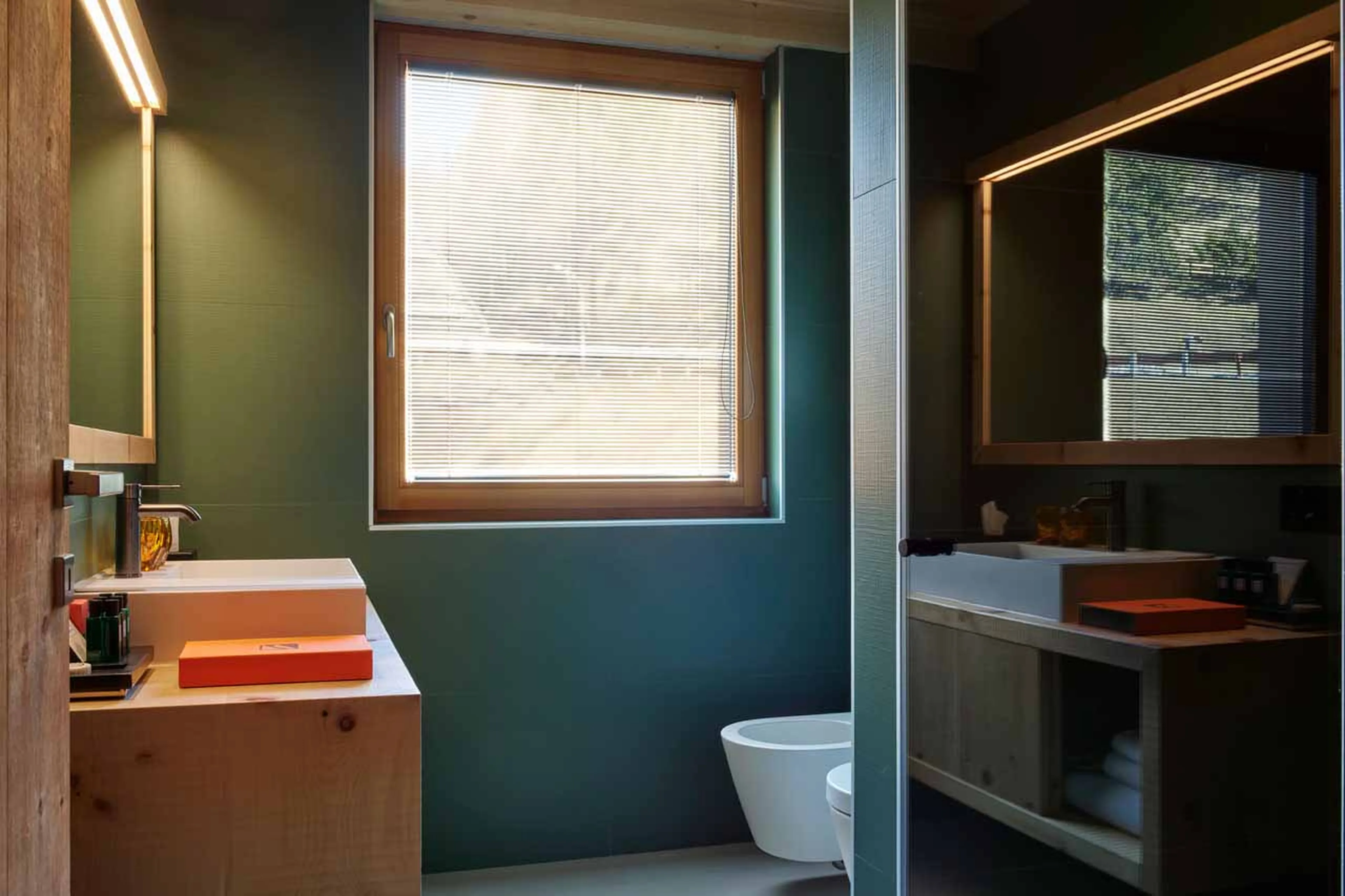 Shower room at Chalet Serge in Cortina