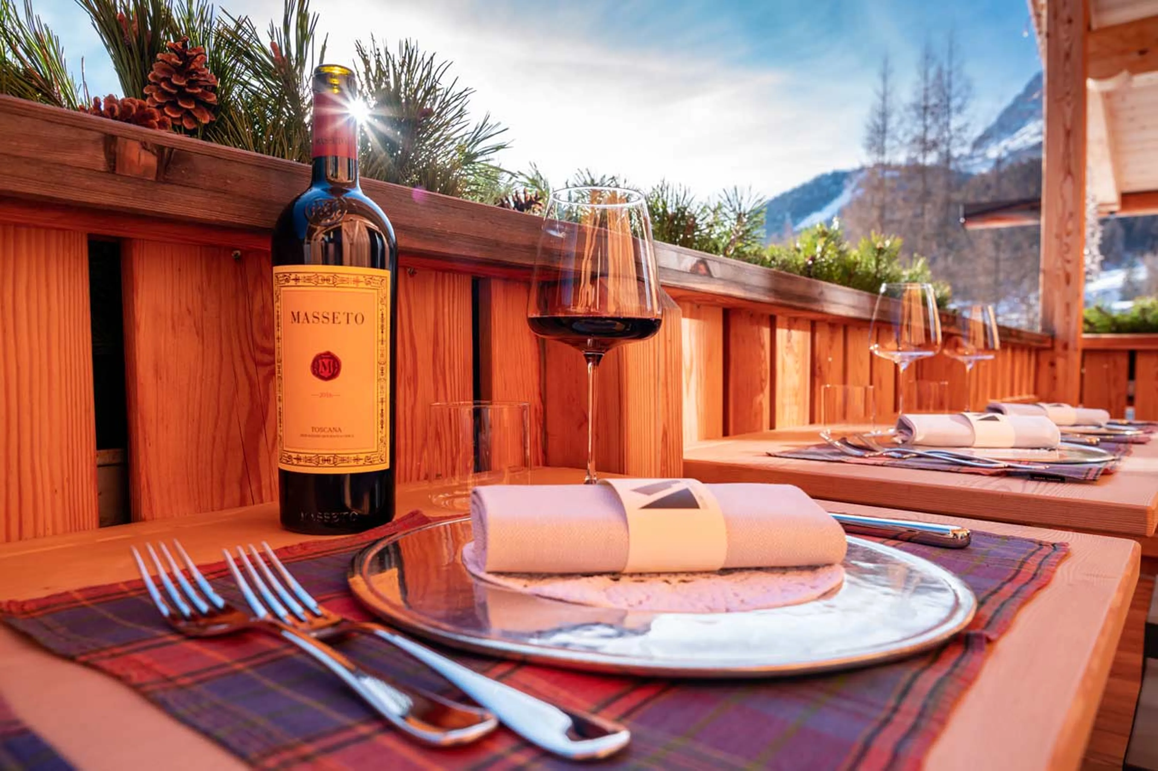 Balcony at Chalet Serge in Cortina