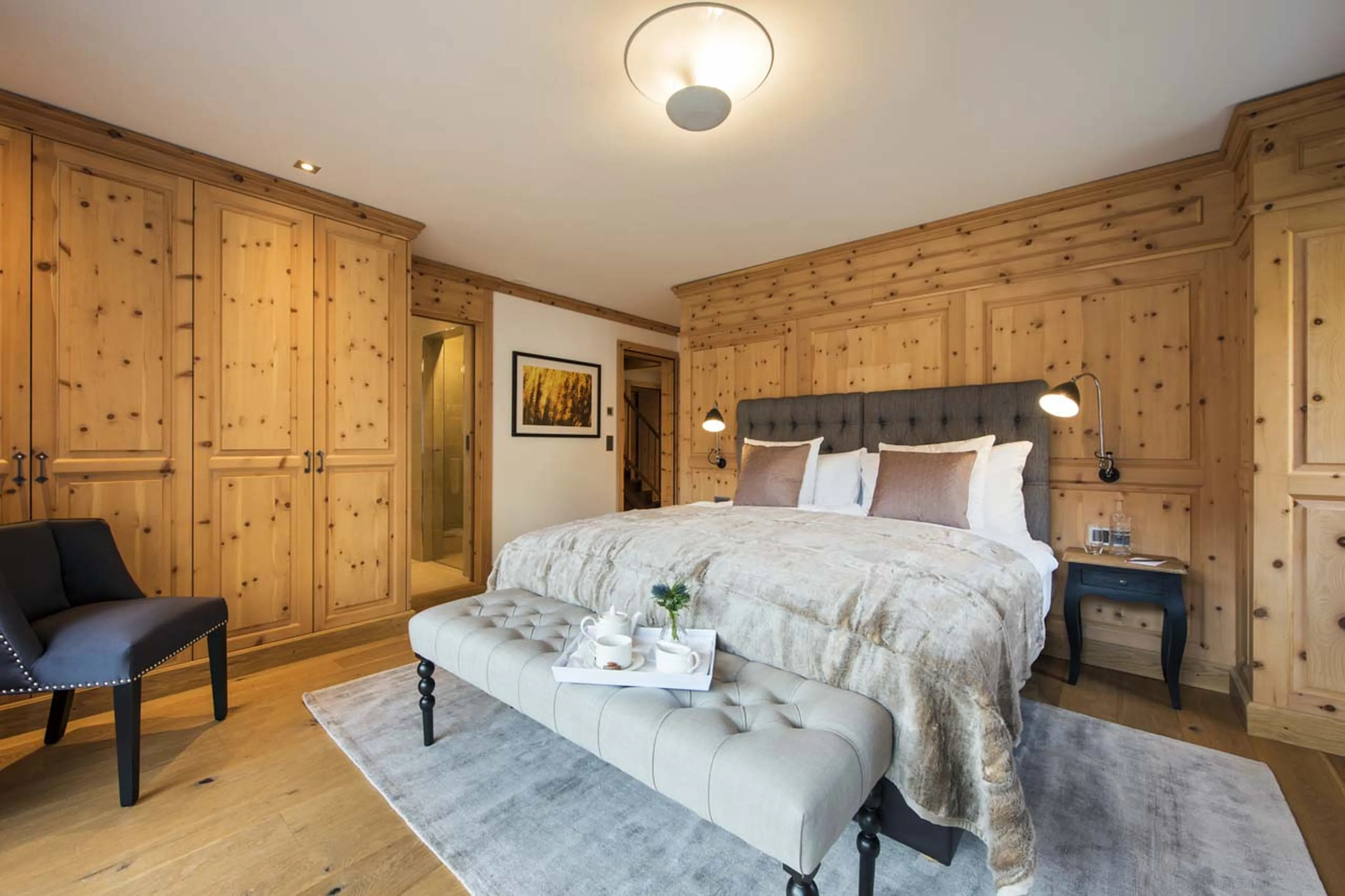 Bedroom two at Chalet Shalimar in Zermatt