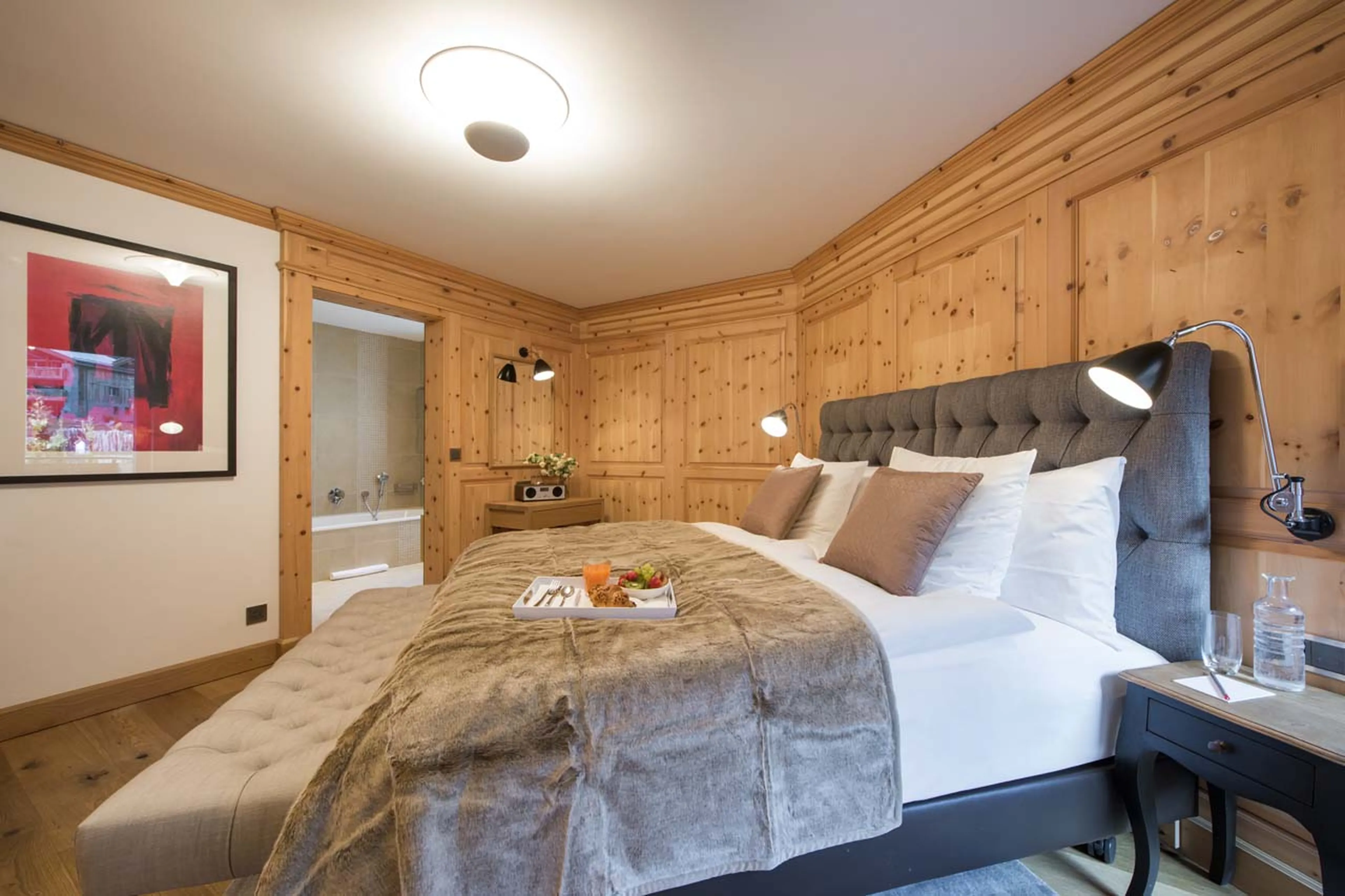 Entrance to bathroom six at Chalet Shalimar in Zermatt