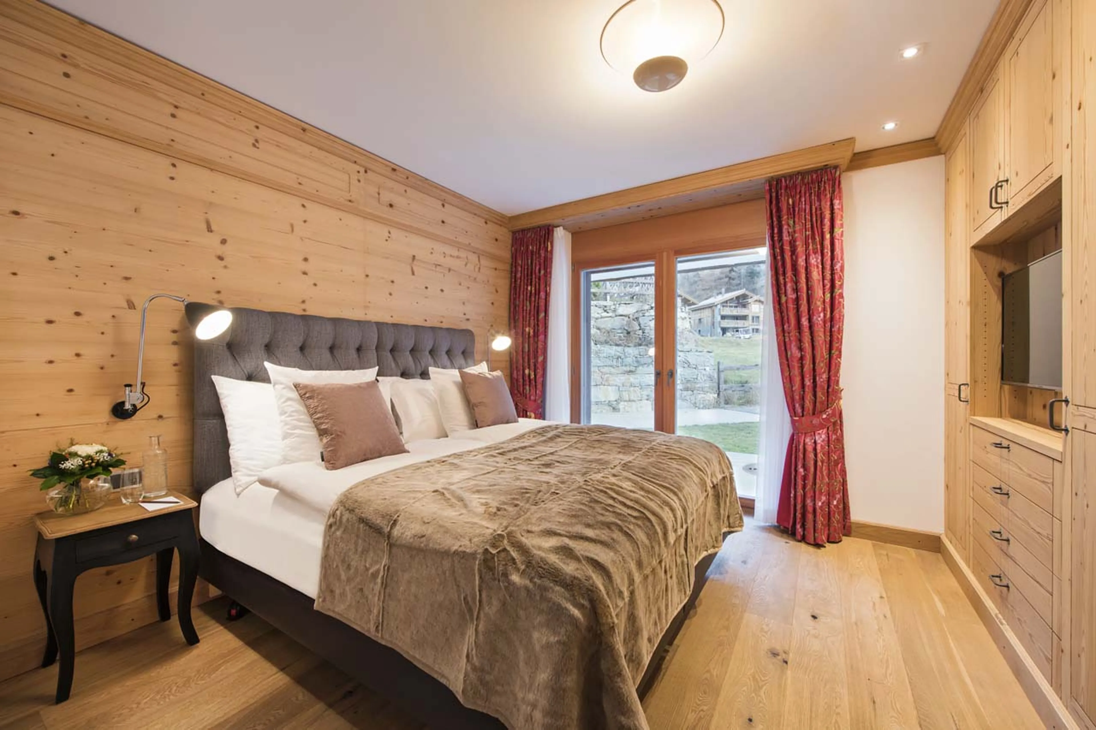 Bedroom eight in Chalet Shalimar in Zermatt