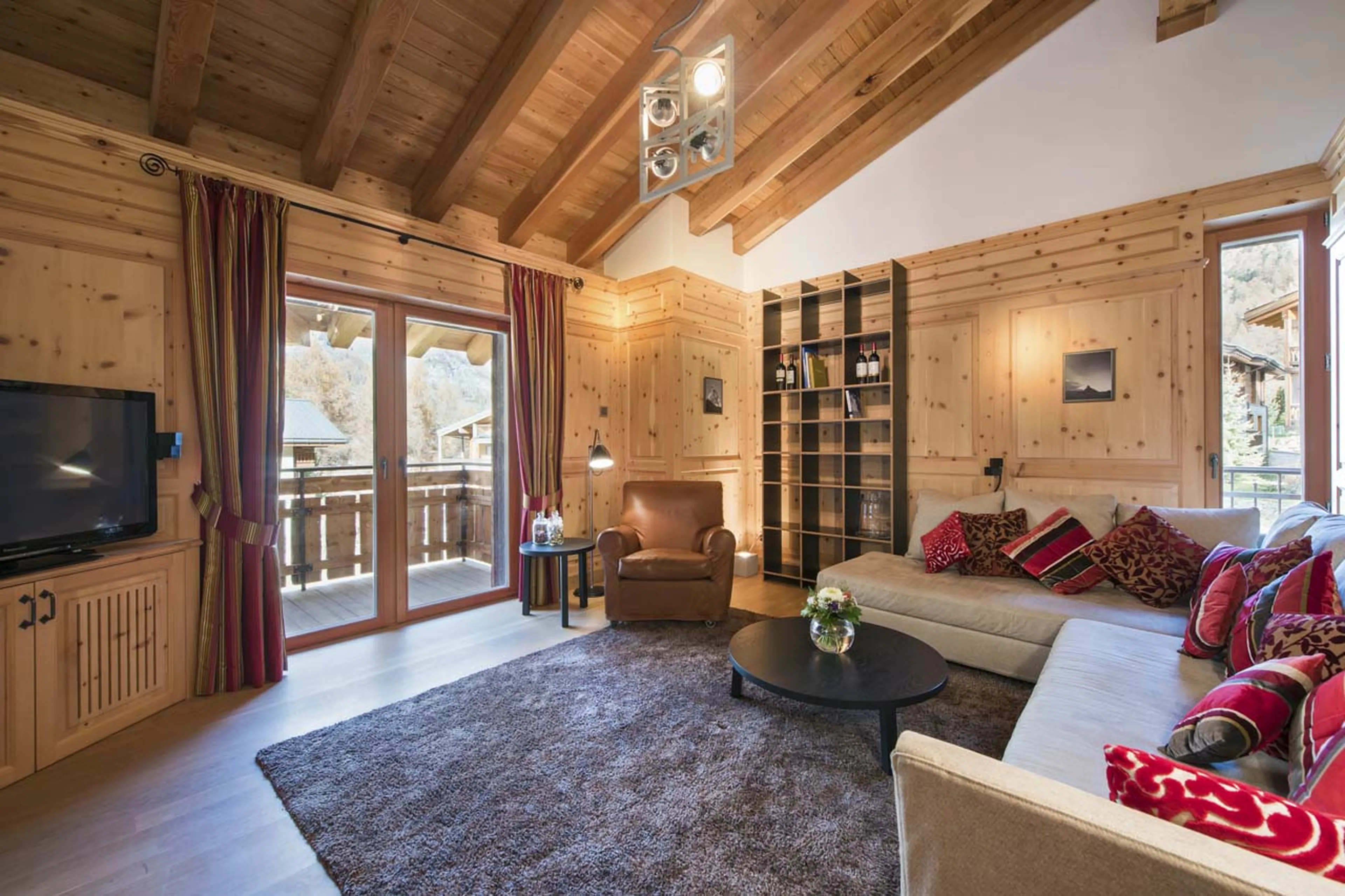 Second TV room at Chalet Shalimar in Zermatt