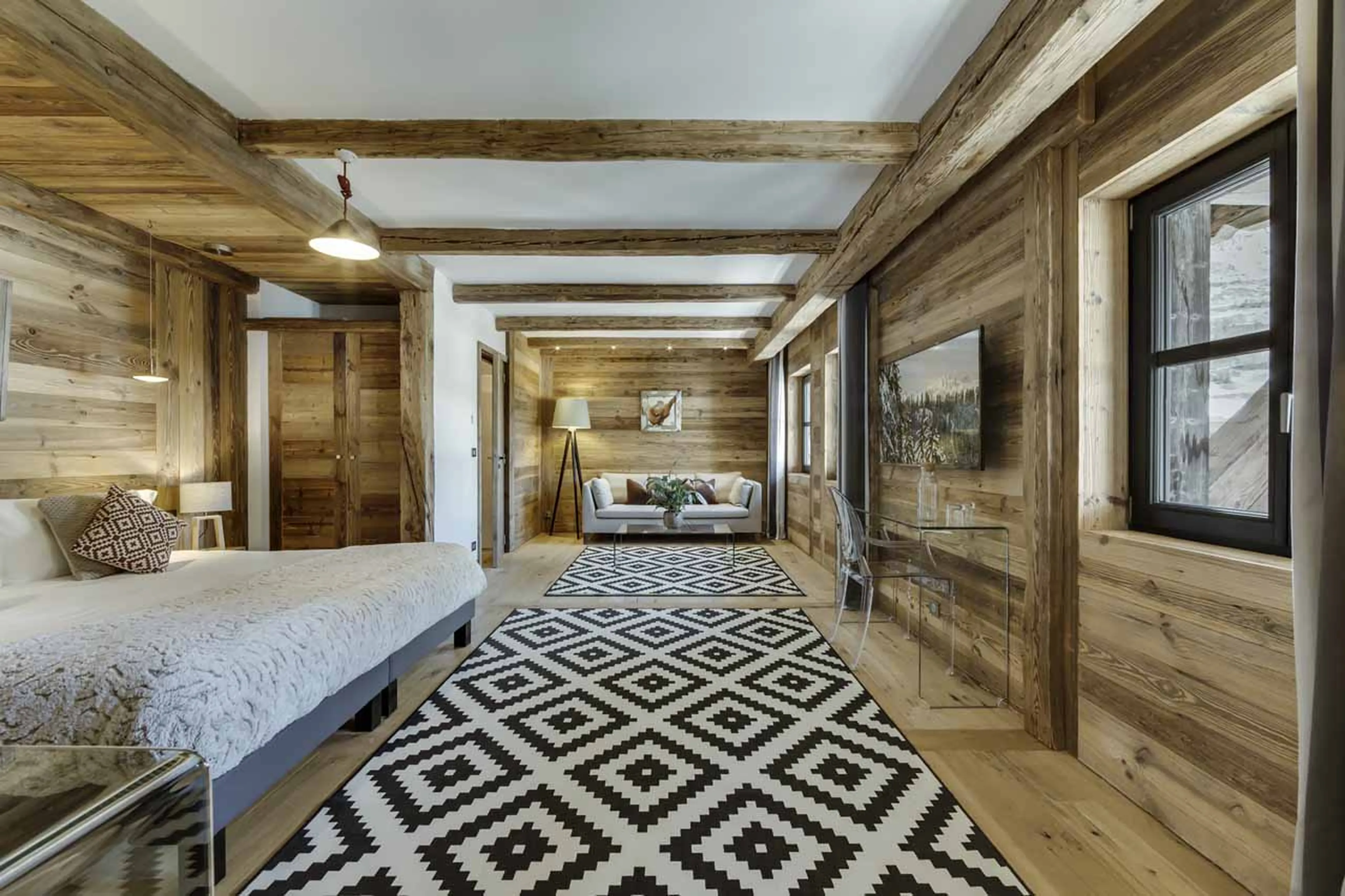 Bedroom one at Chalet Shar Pei in Val d'Isere