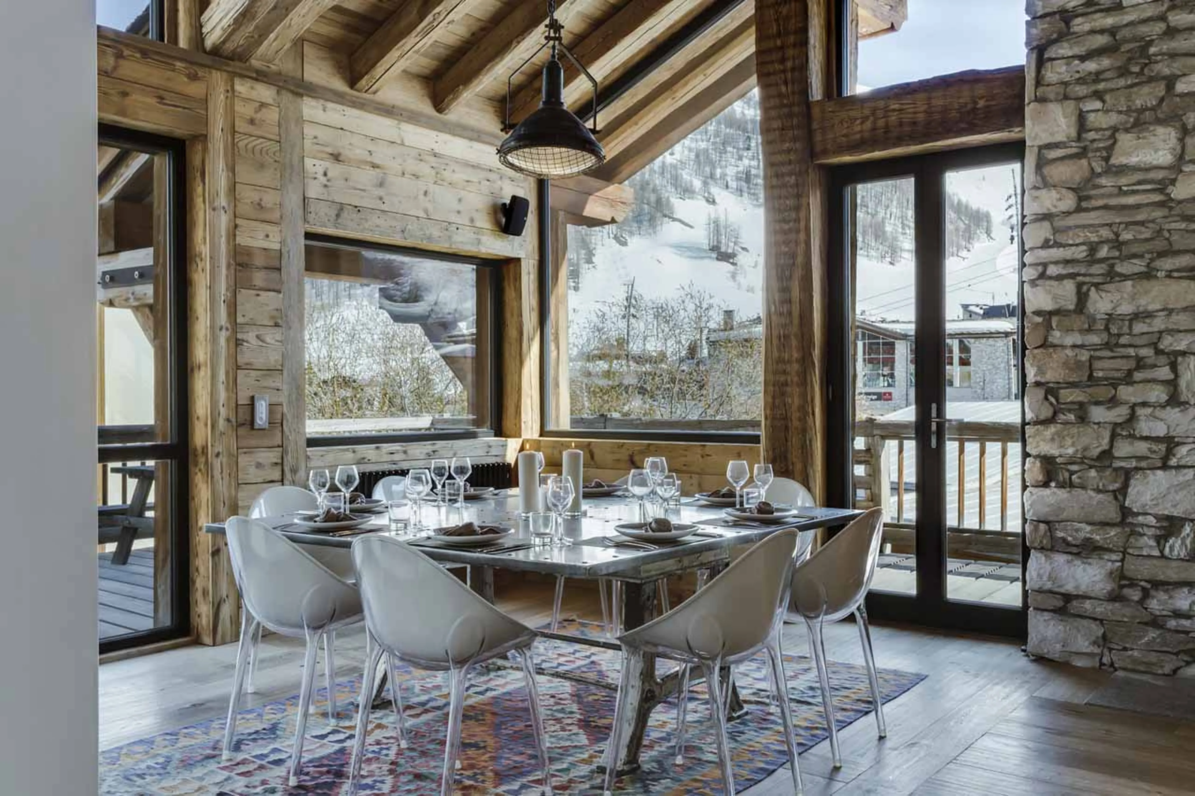 Dining area at Chalet Shar Pei in Val d'Isere