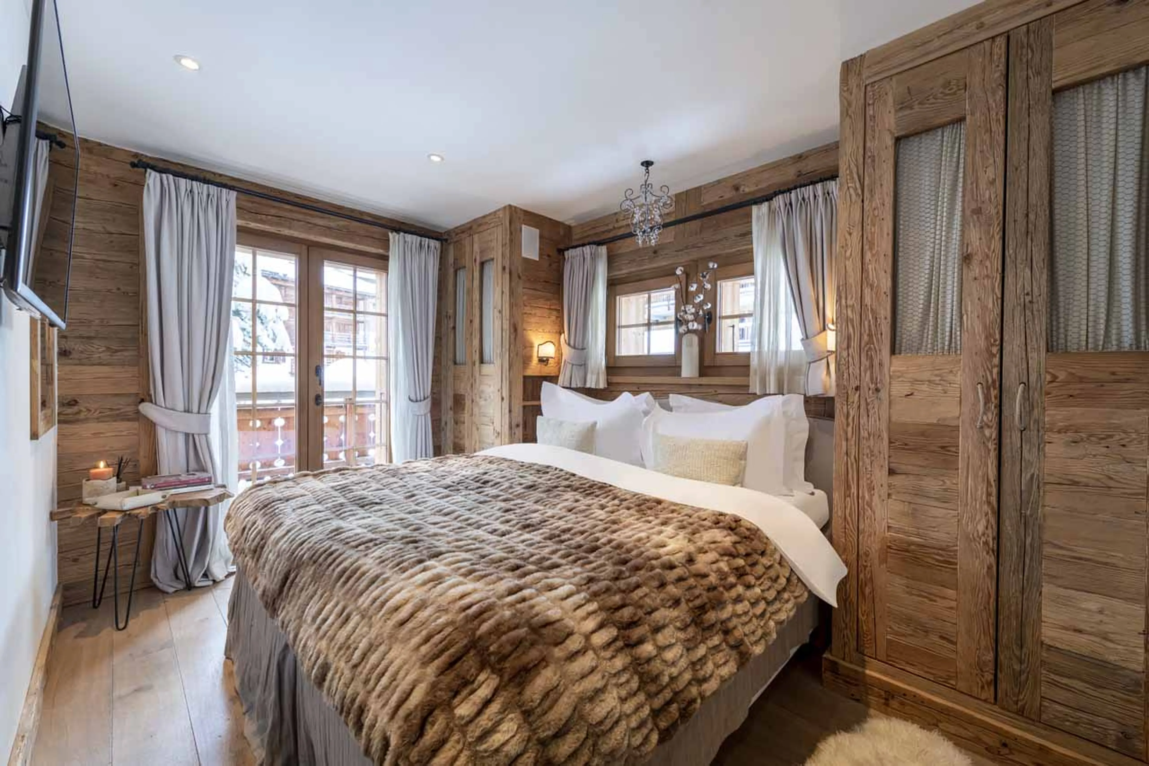 Bedroom four at Apartment Silver in Verbier