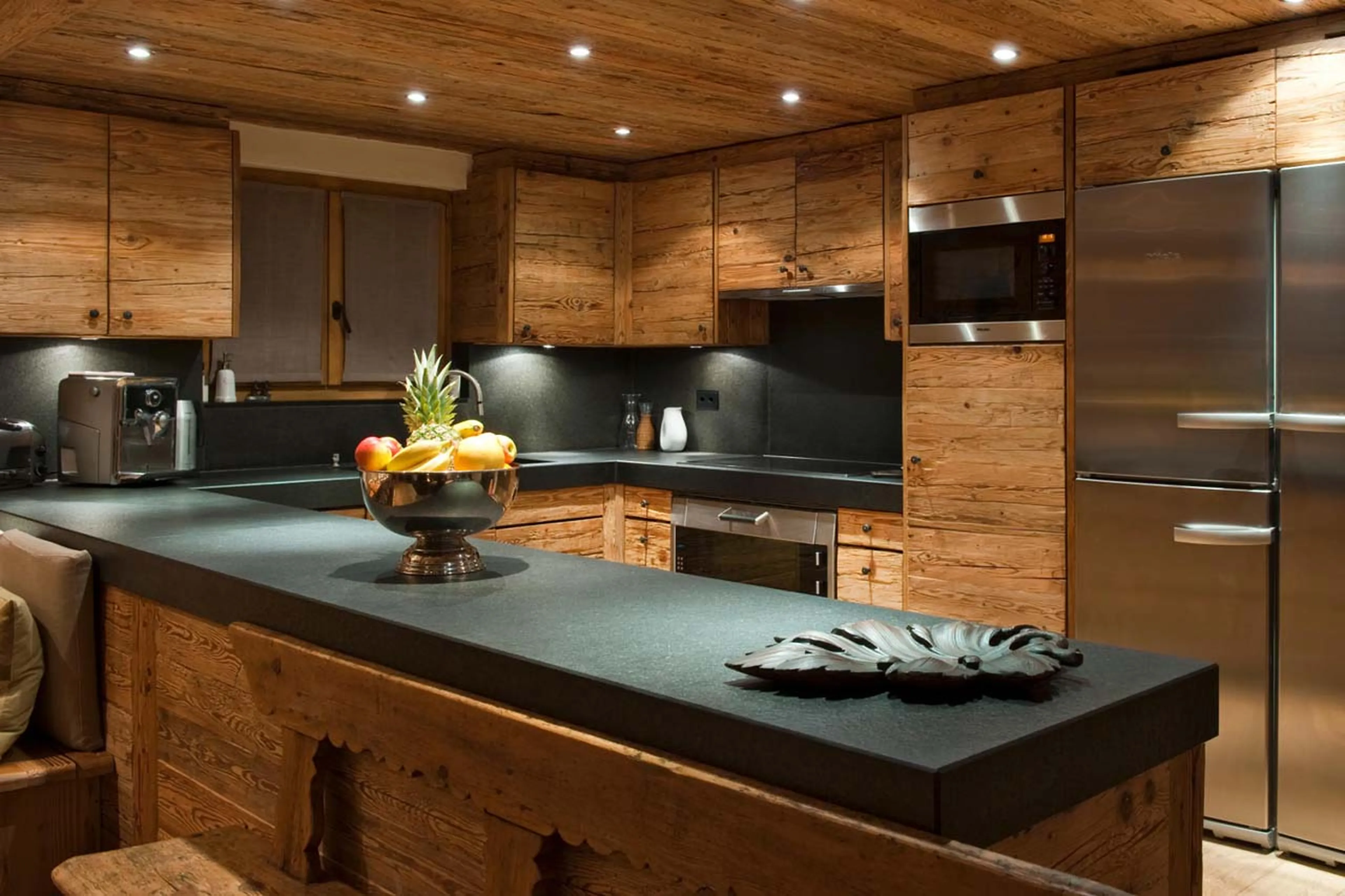 Kitchen at Apartment Silver in Verbier