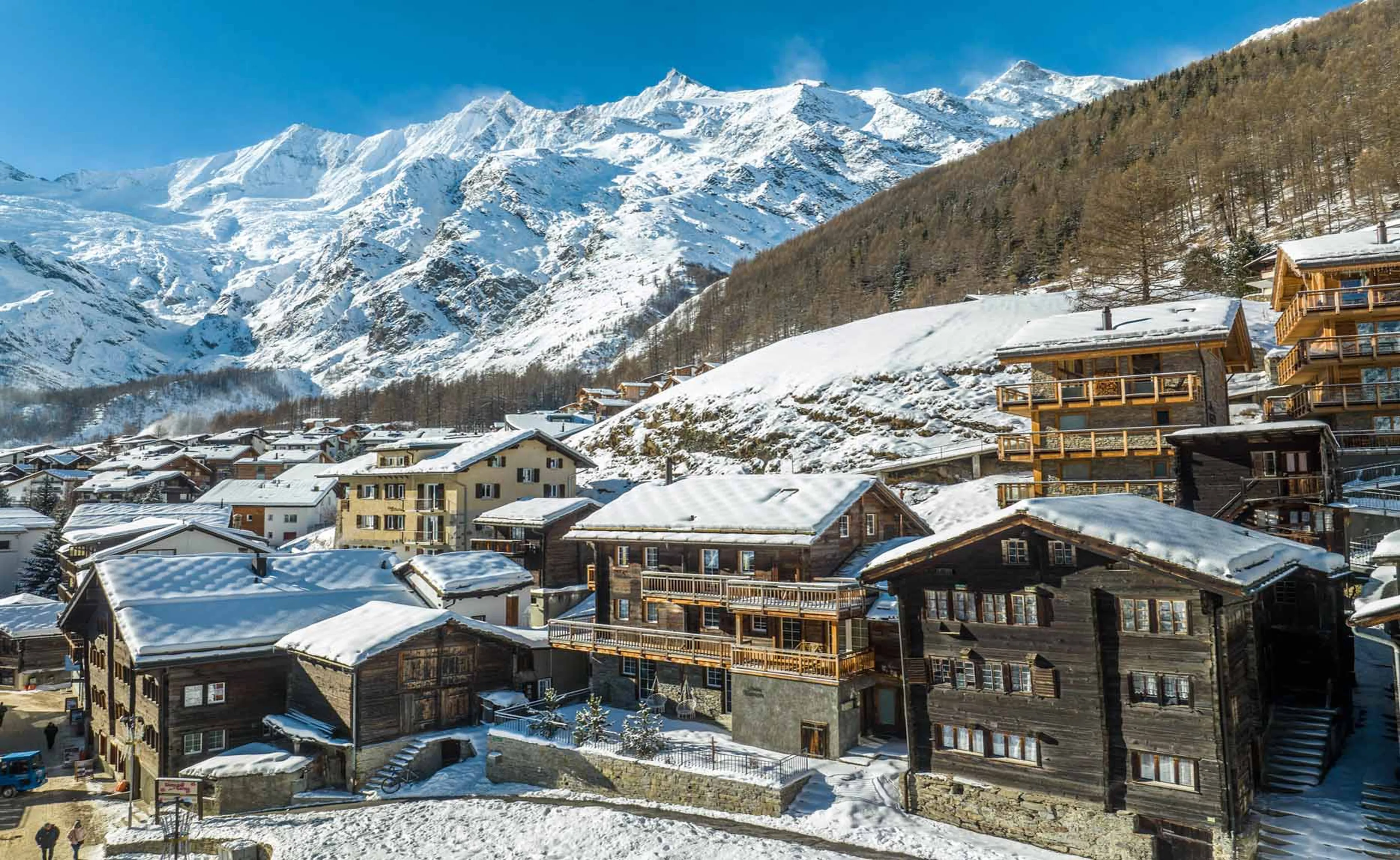 View of Chalet Simon in Saas Fee