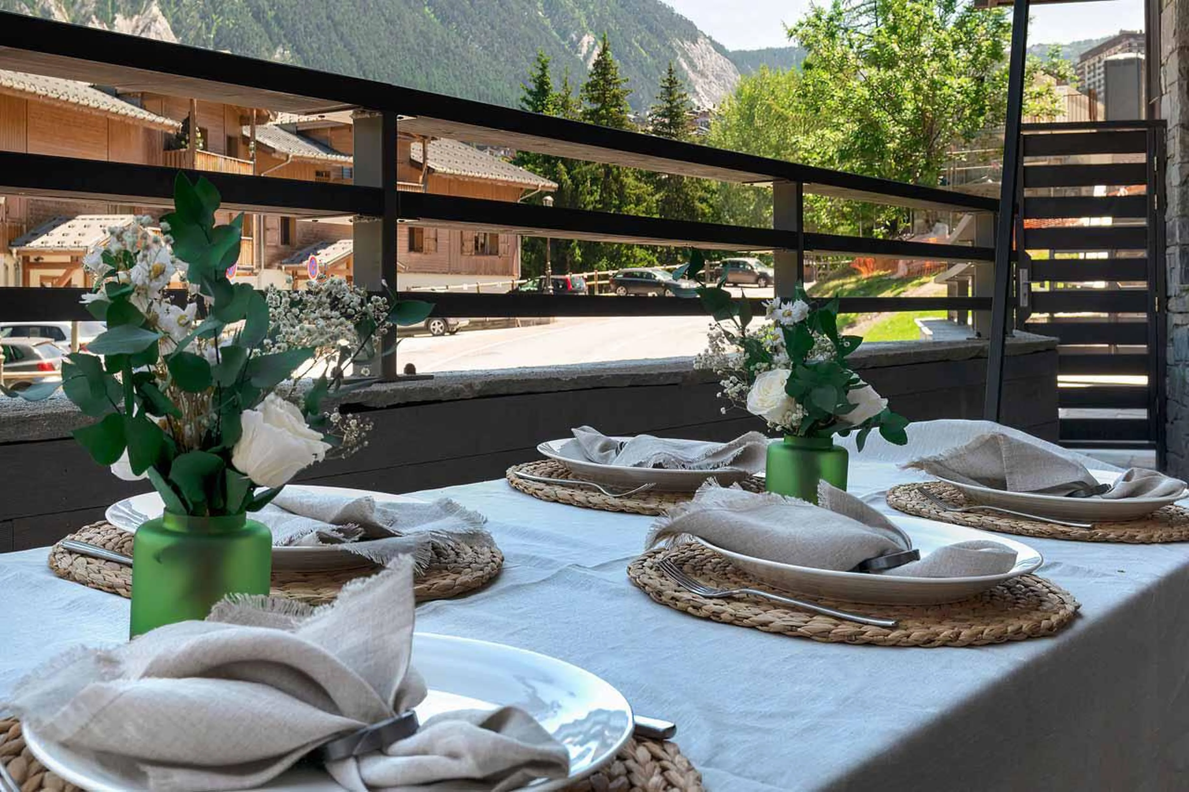 Terrace at Chalet Sira in Courchevel 1550