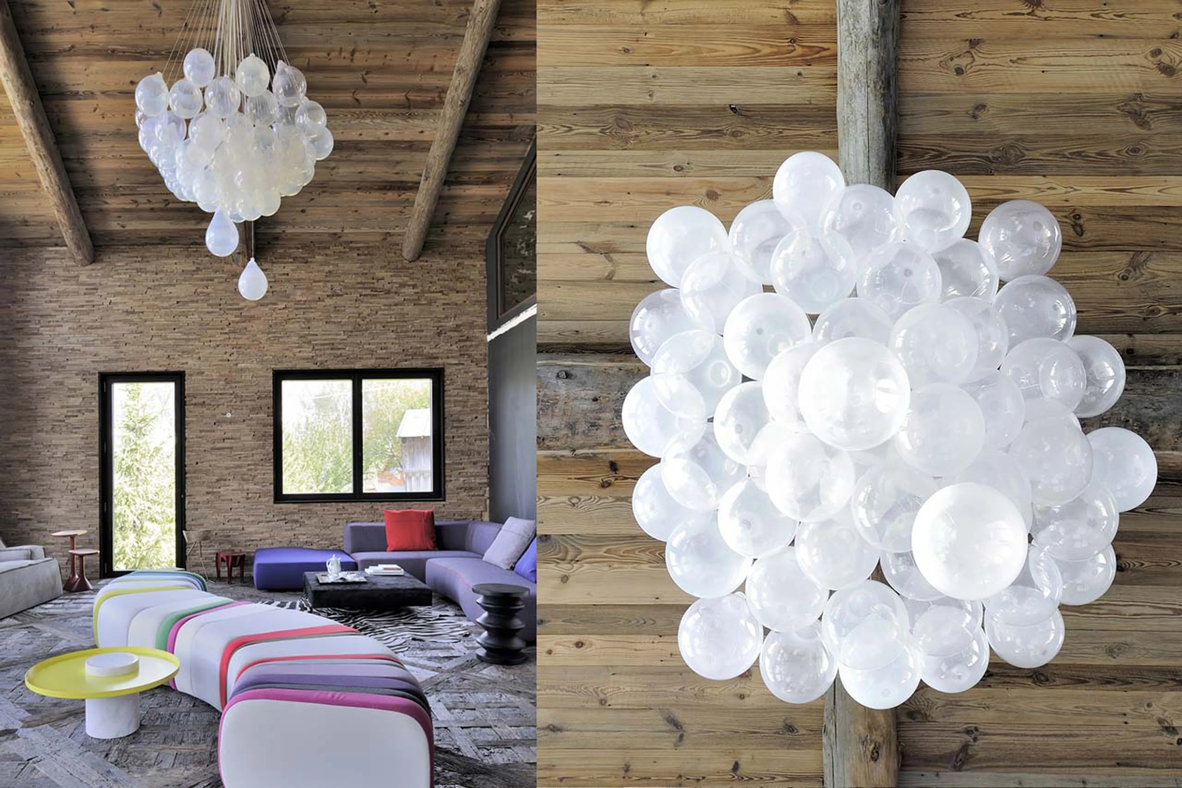 Original lighting at Chalet Sisimiut in Courchevel 1550