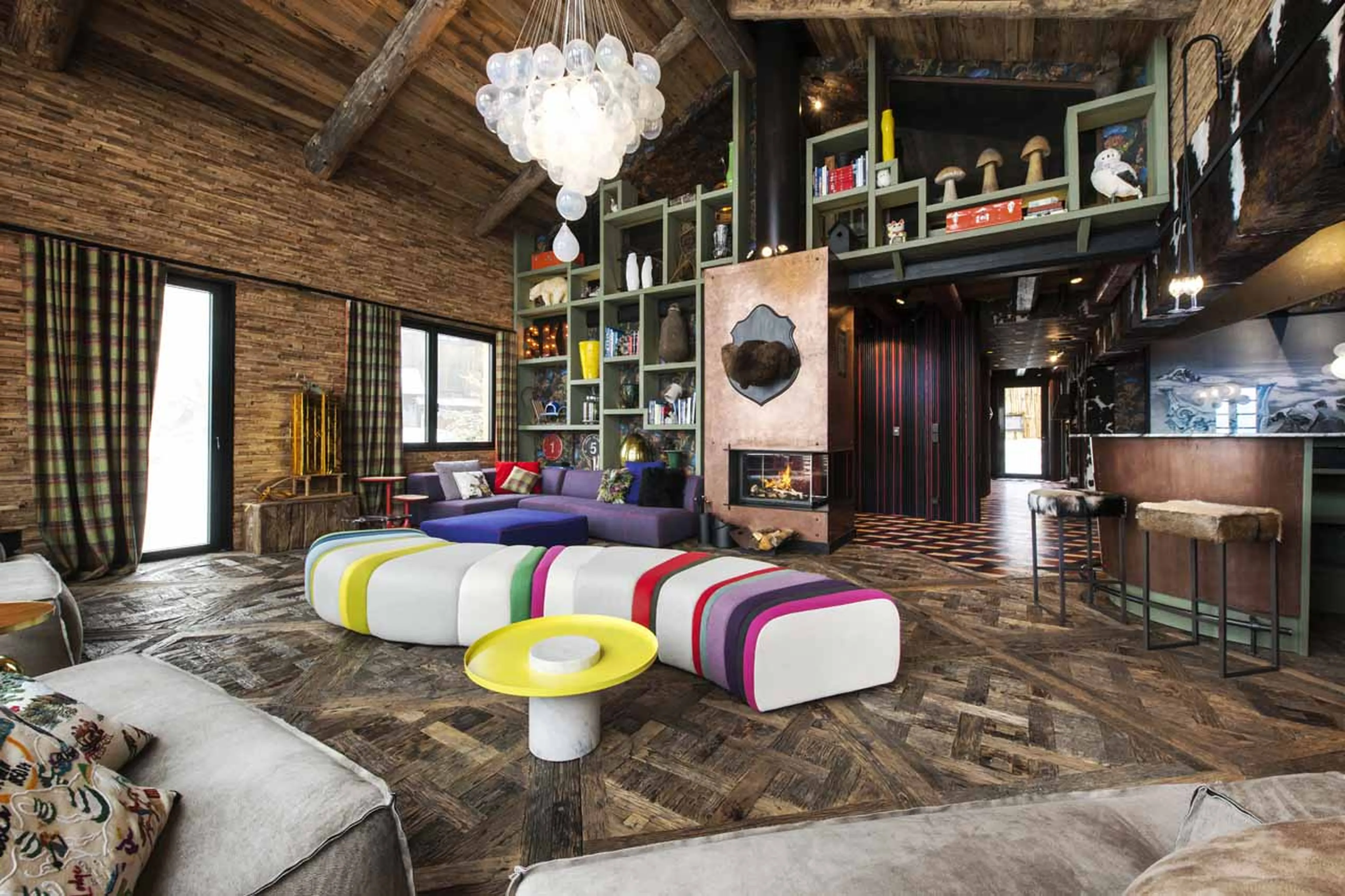 Living area of Chalet Sisimiut in Courchevel 1550