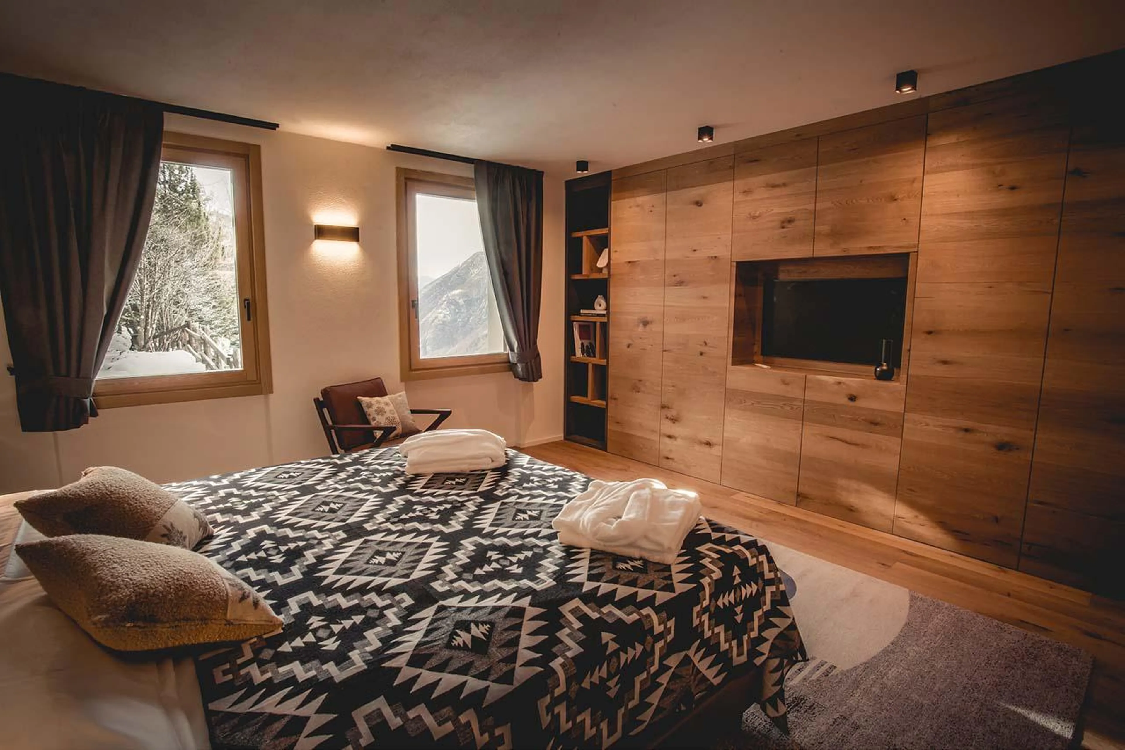 Windows offering views of the beautiful Valtournenche valley at Chalet Snostorm in Breuil-Cervinia