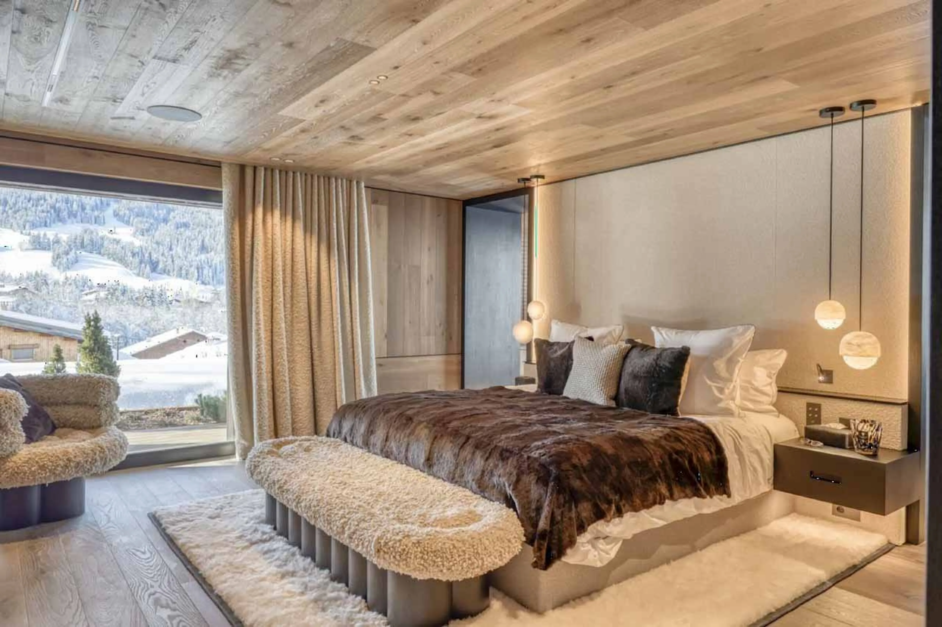 Bedroom 4 at Chalet Snowcat in Megeve