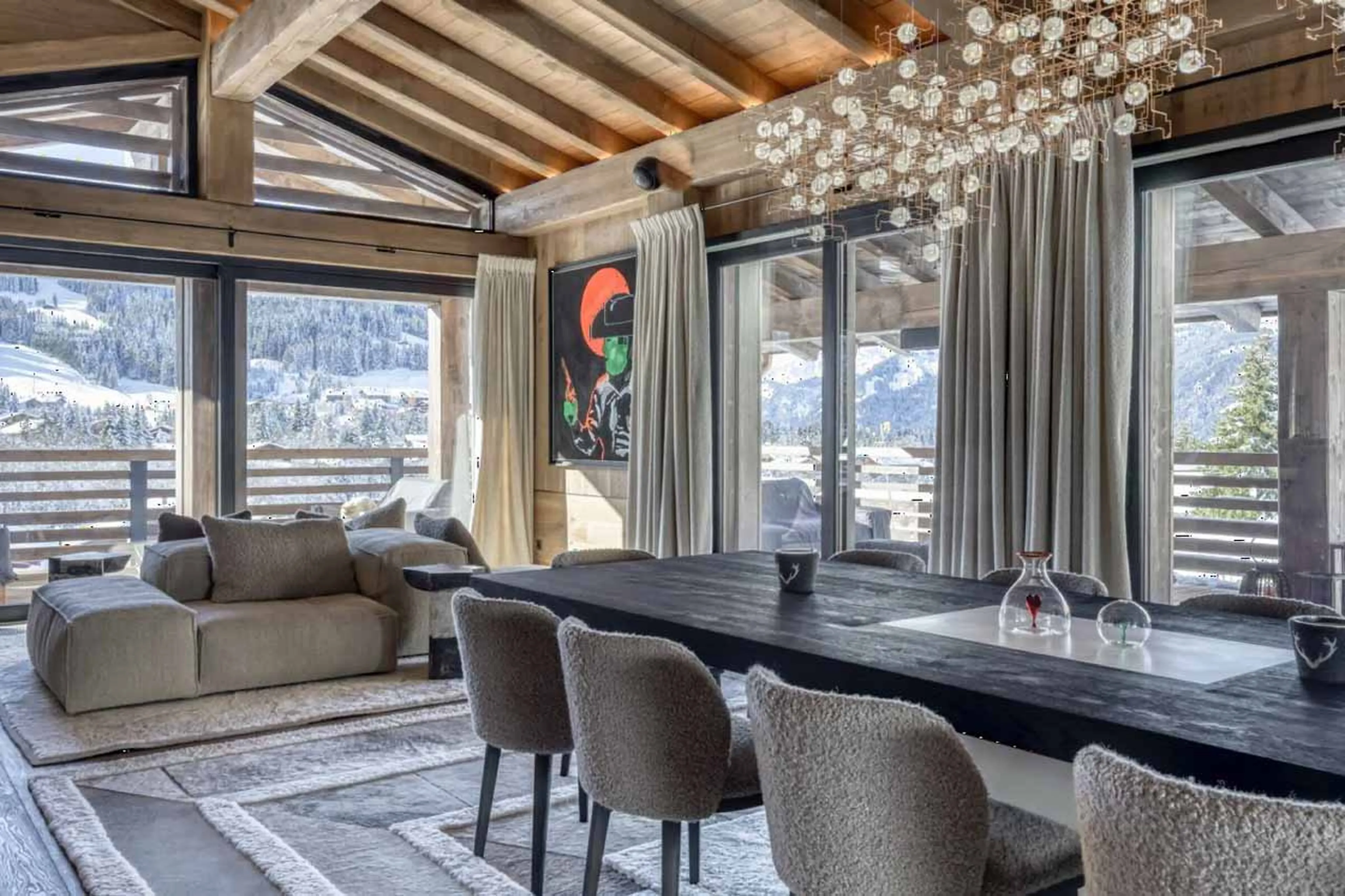 Dining room at Chalet Snowcat in Megeve