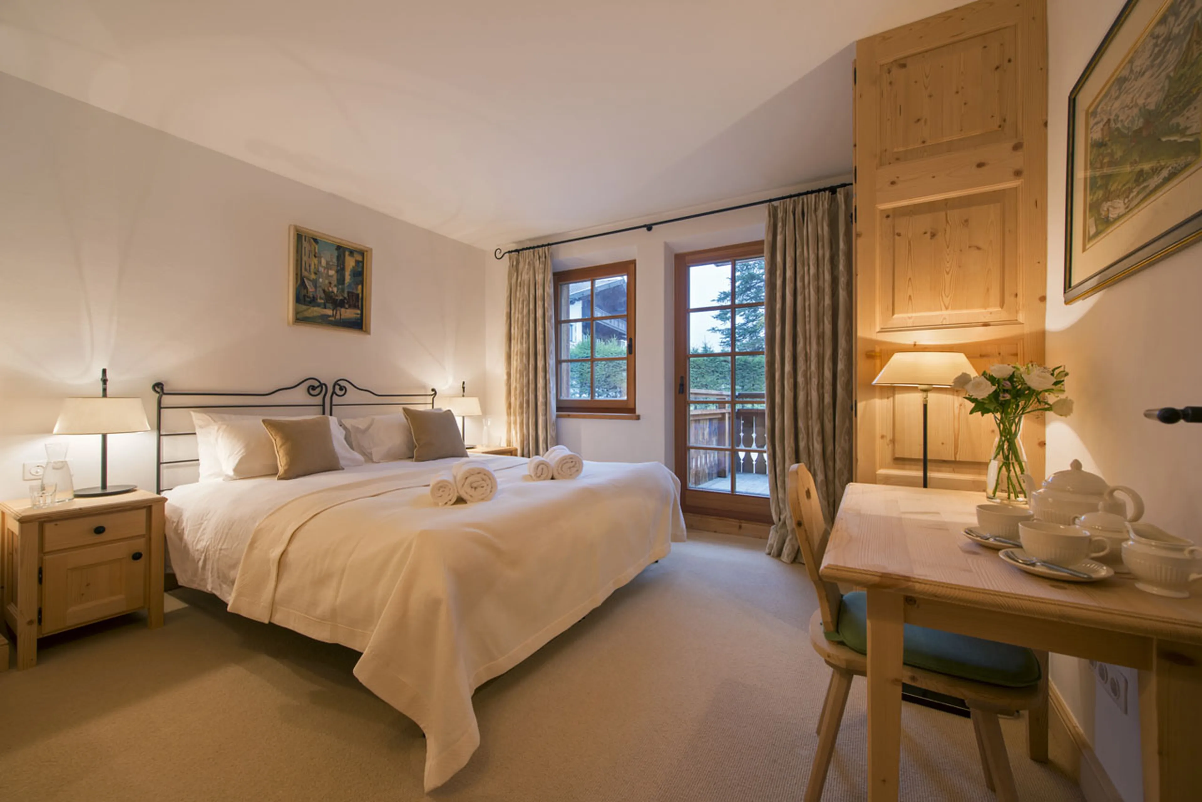 Bedroom two at Chalet Soline in St Anton