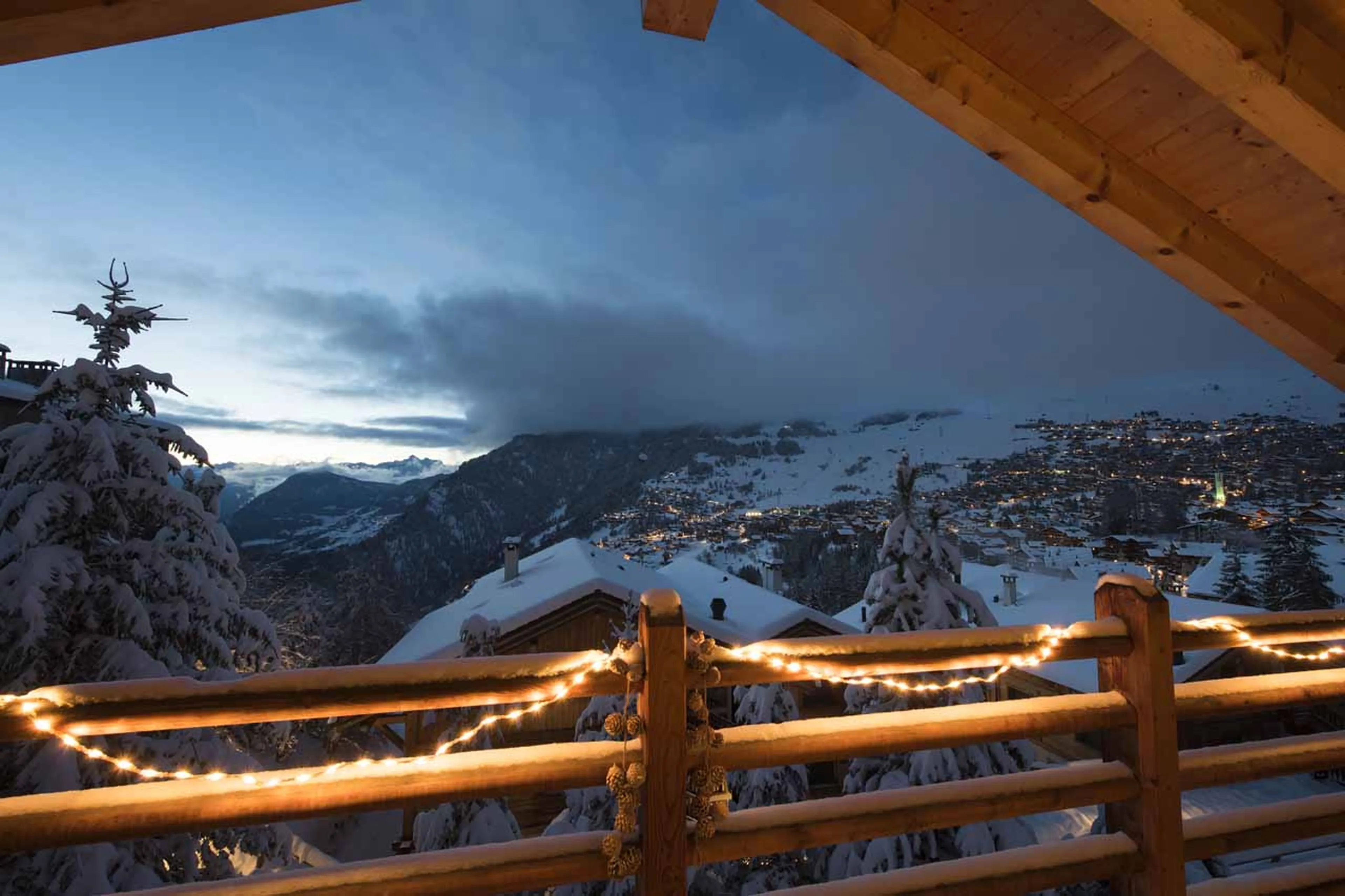Balcony at Chalet Sorojasa in Verbier