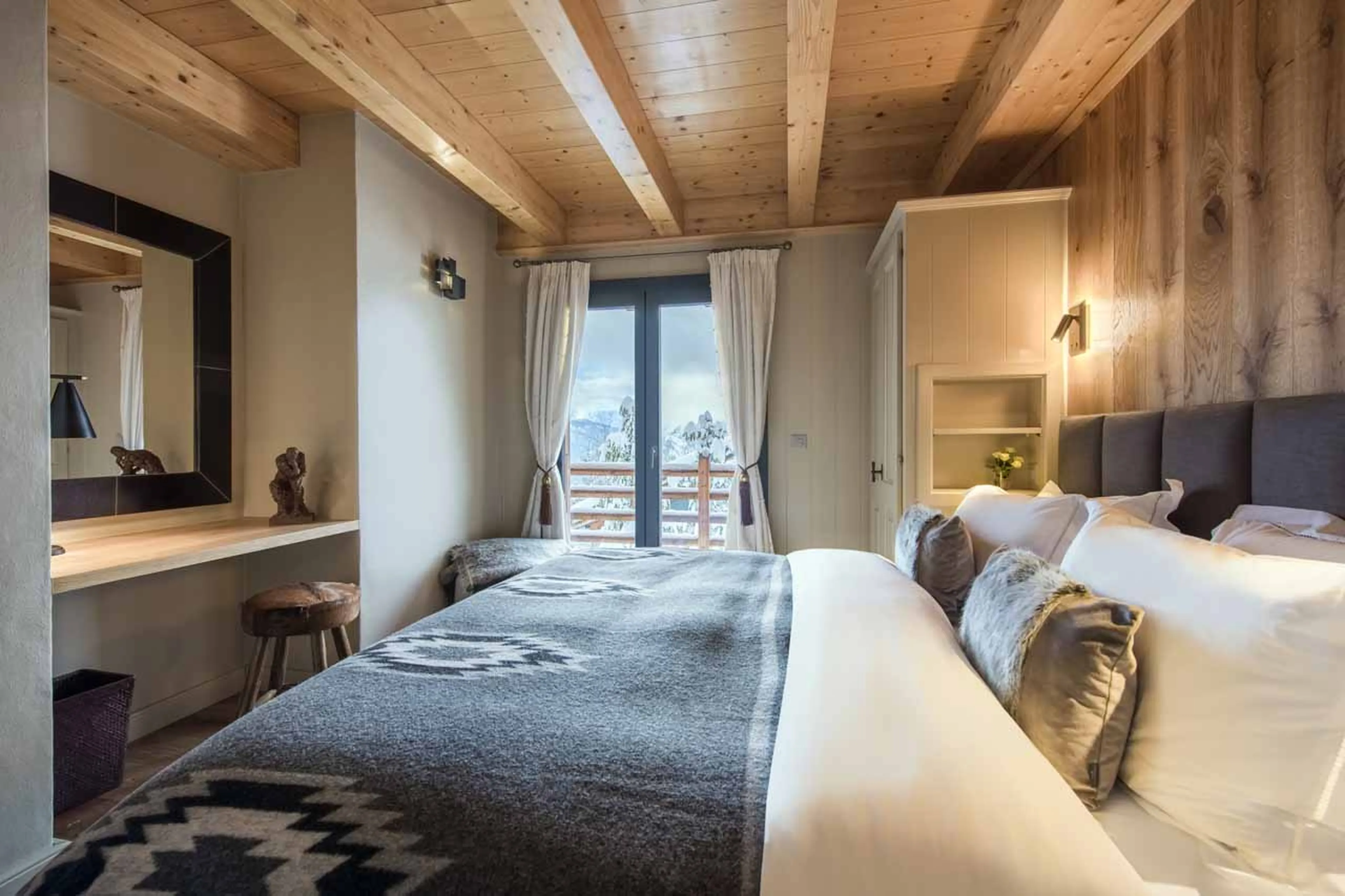 Access to balcony at Chalet Sorojasa in Verbier