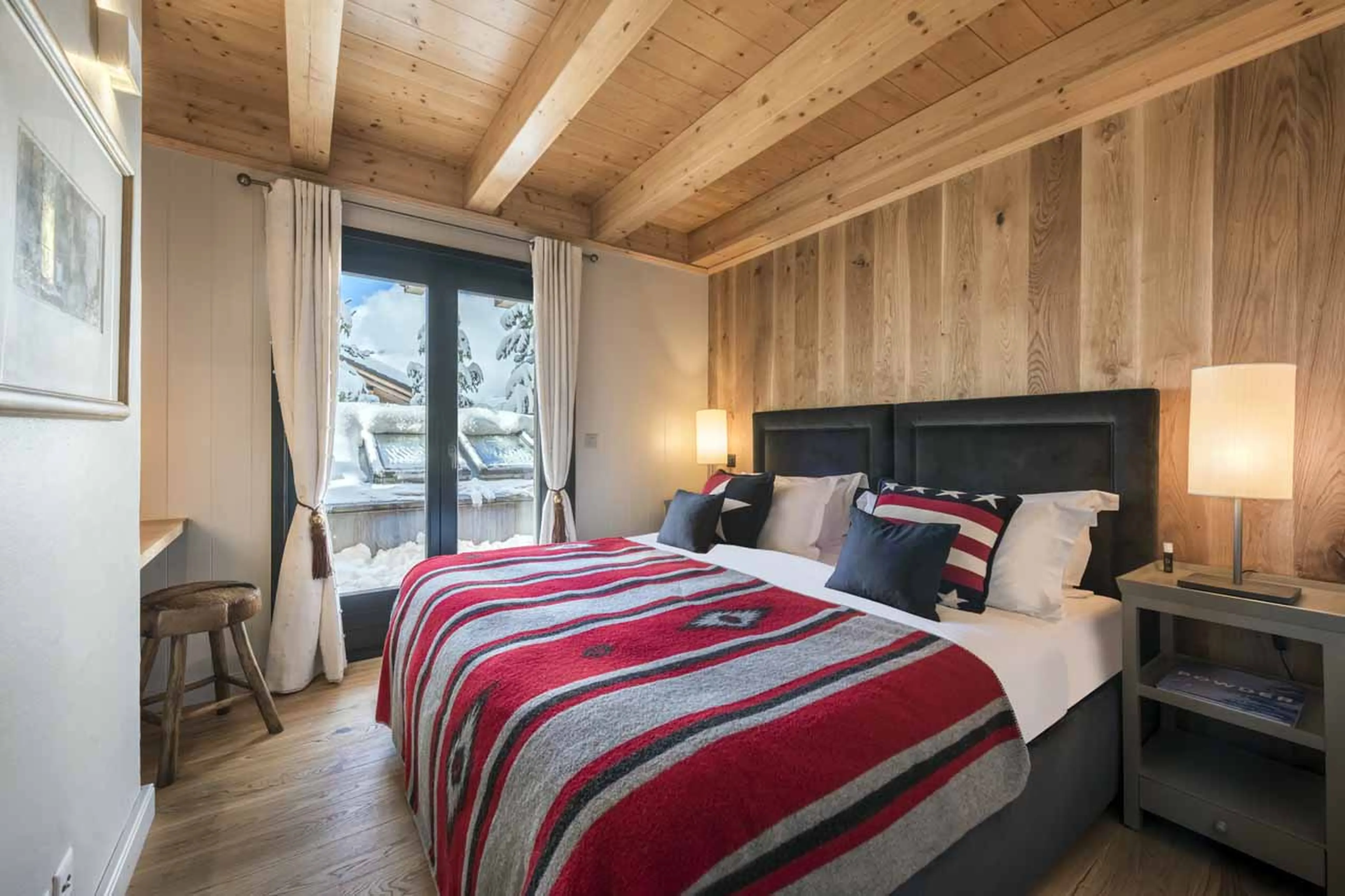 Bedroom four at Chalet Sorojasa in Verbier