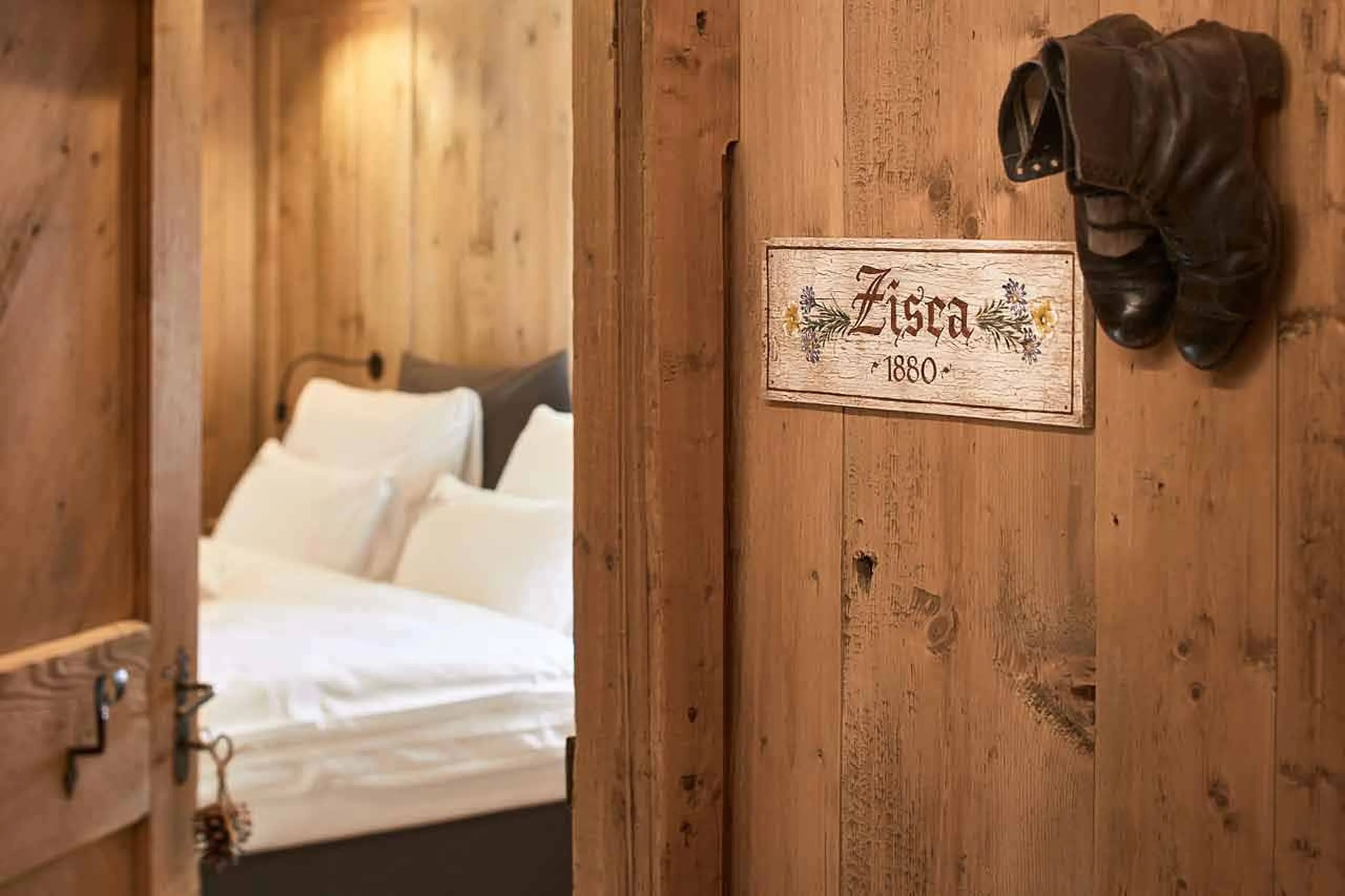 Bedroom two at Chalet Sotciastel in Alta Badia