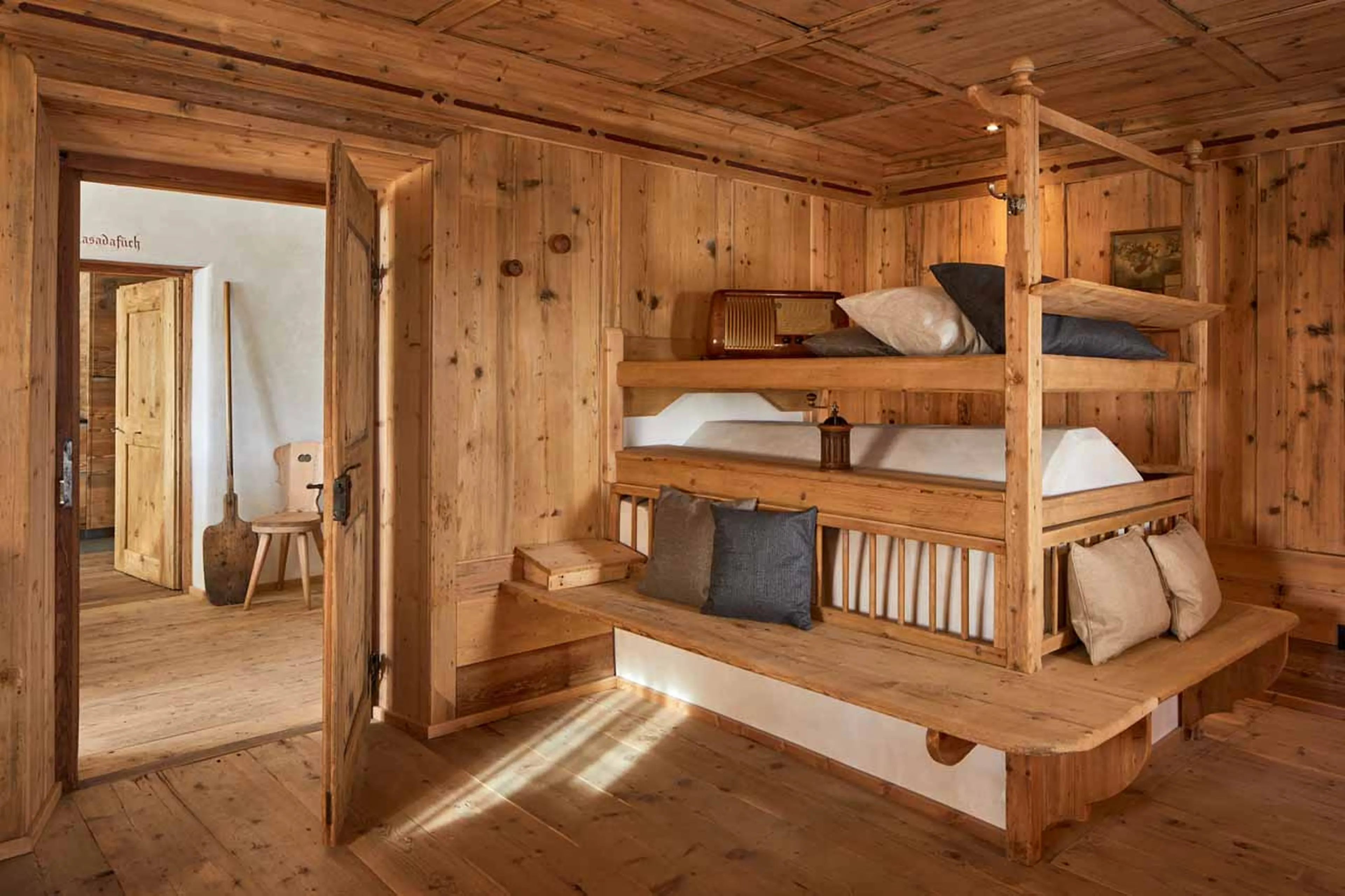Dining area at Chalet Sotciastel in Alta Badia