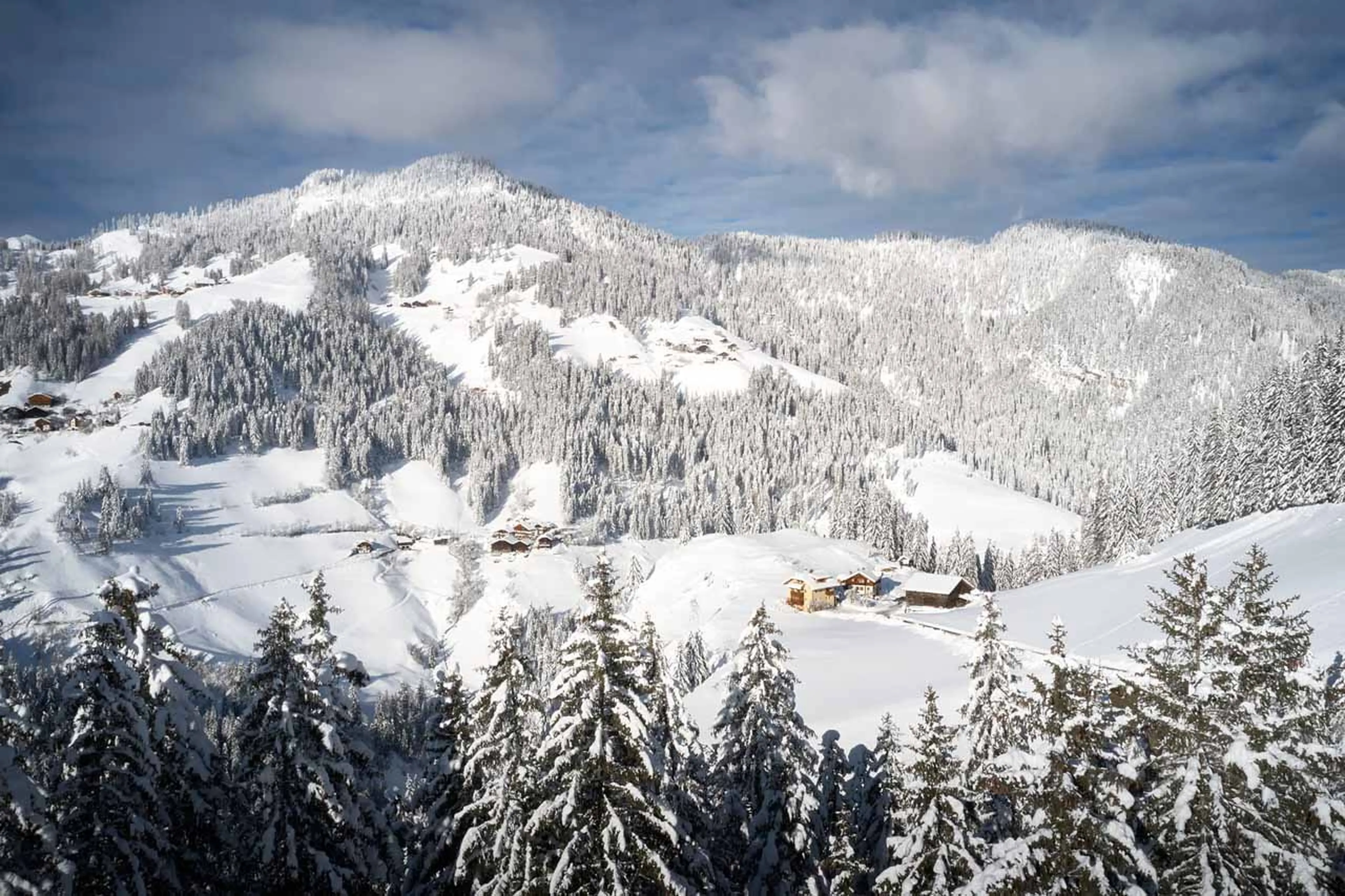 Aerial view of Chalet Sotciastel in Alta Badia